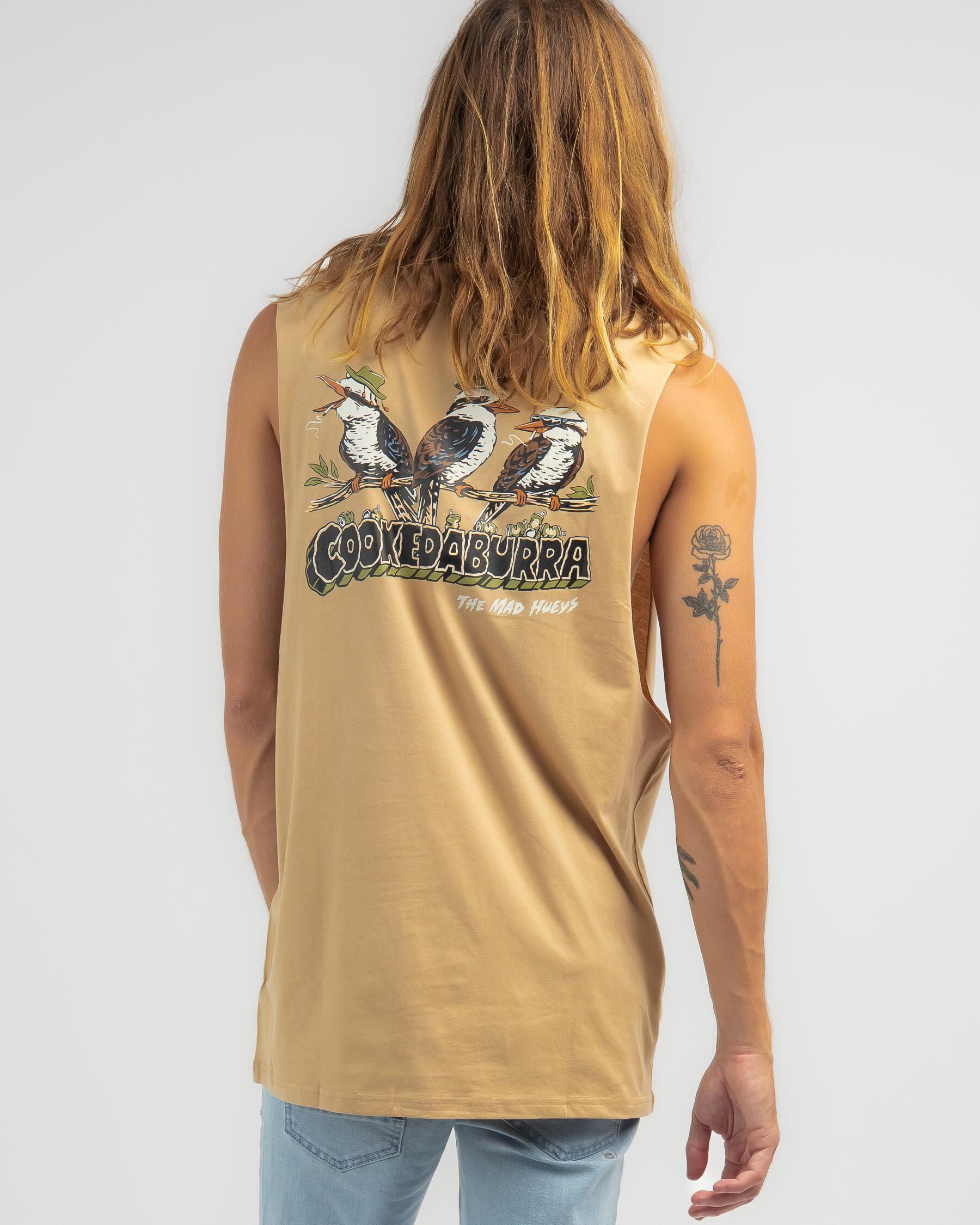 The Mad Hueys Men's Cookedaburra Iii Muscle Tank Top in Brown