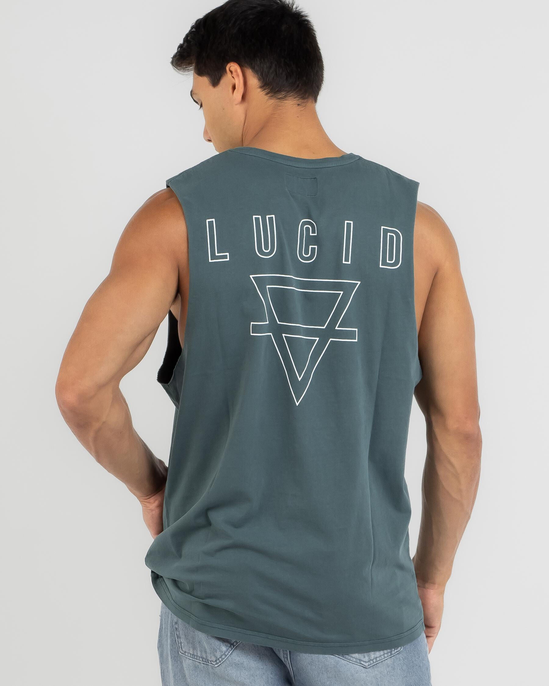 Lucid Men's Absolute Muscle Tank Top in Green