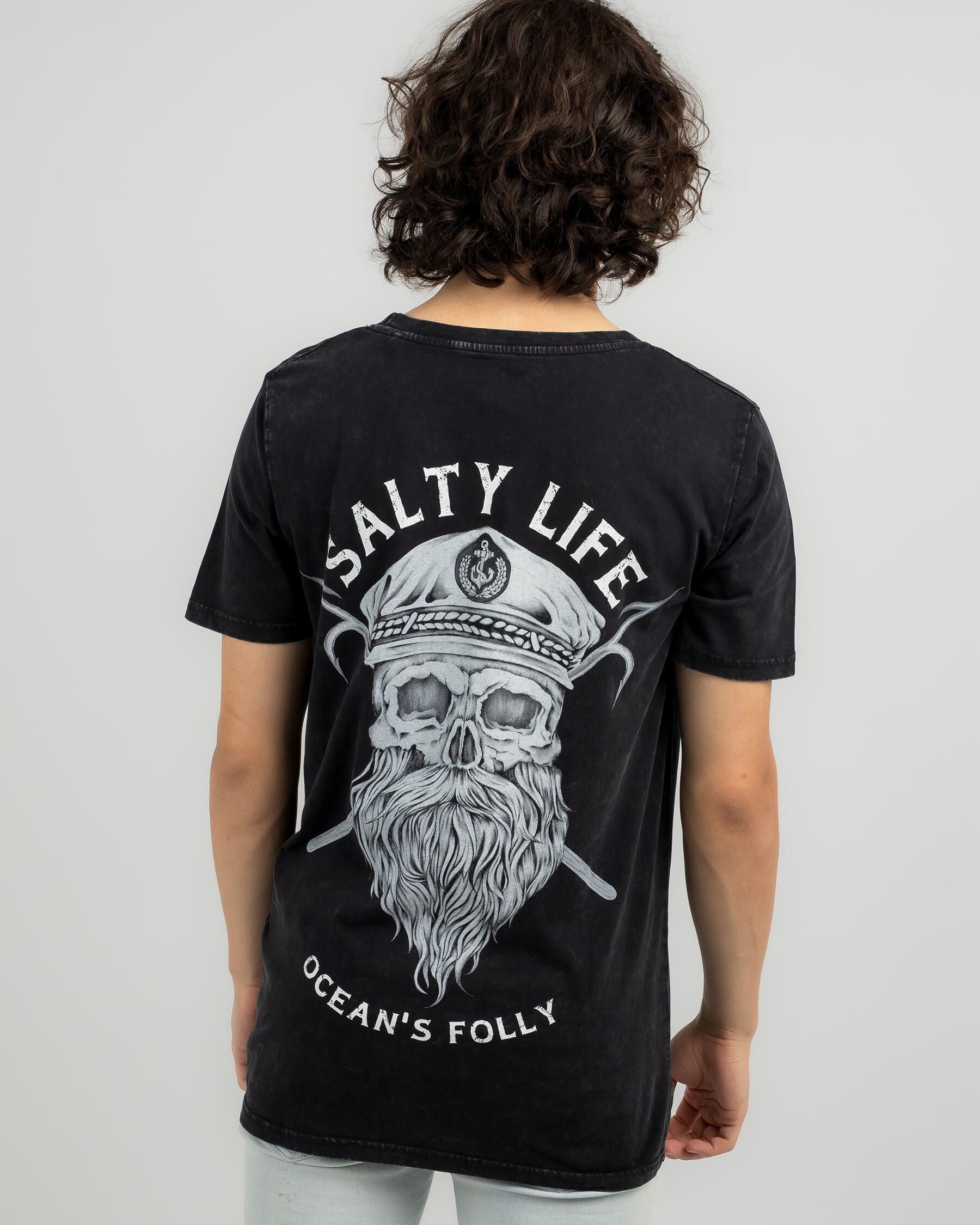 Salty Life Men's Marauder T-Shirt in Black