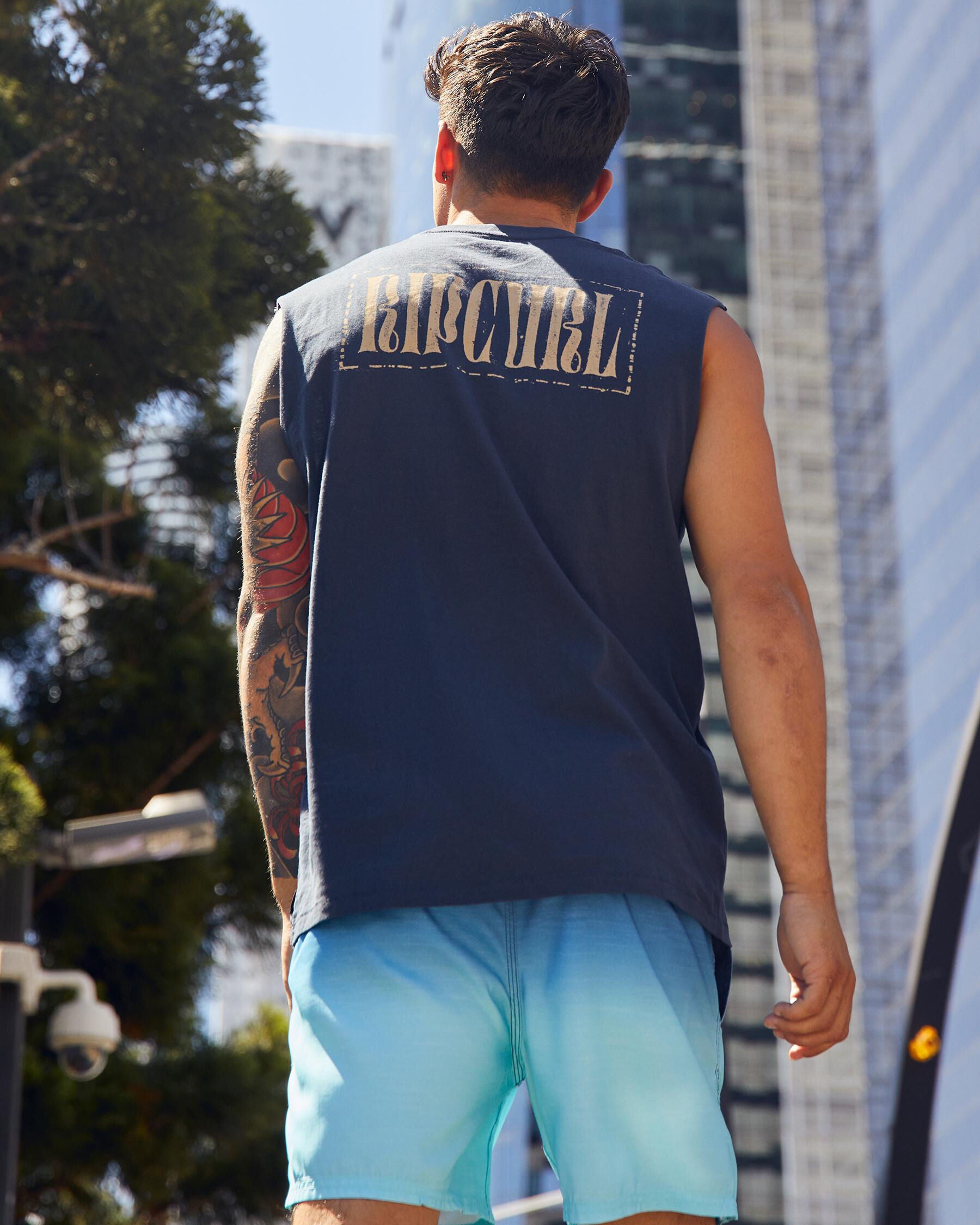 Rip Curl Men's Unity Muscle Tank Top in Navy