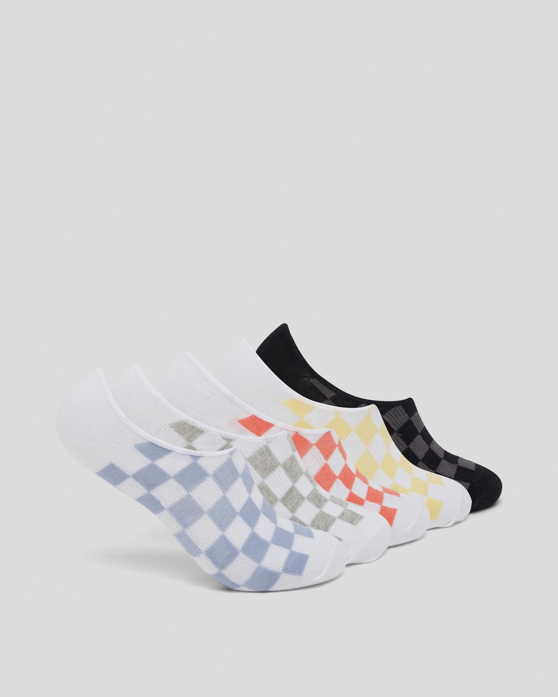 Santa Cruz Women's Sold Strip Check No Show Socks Pack