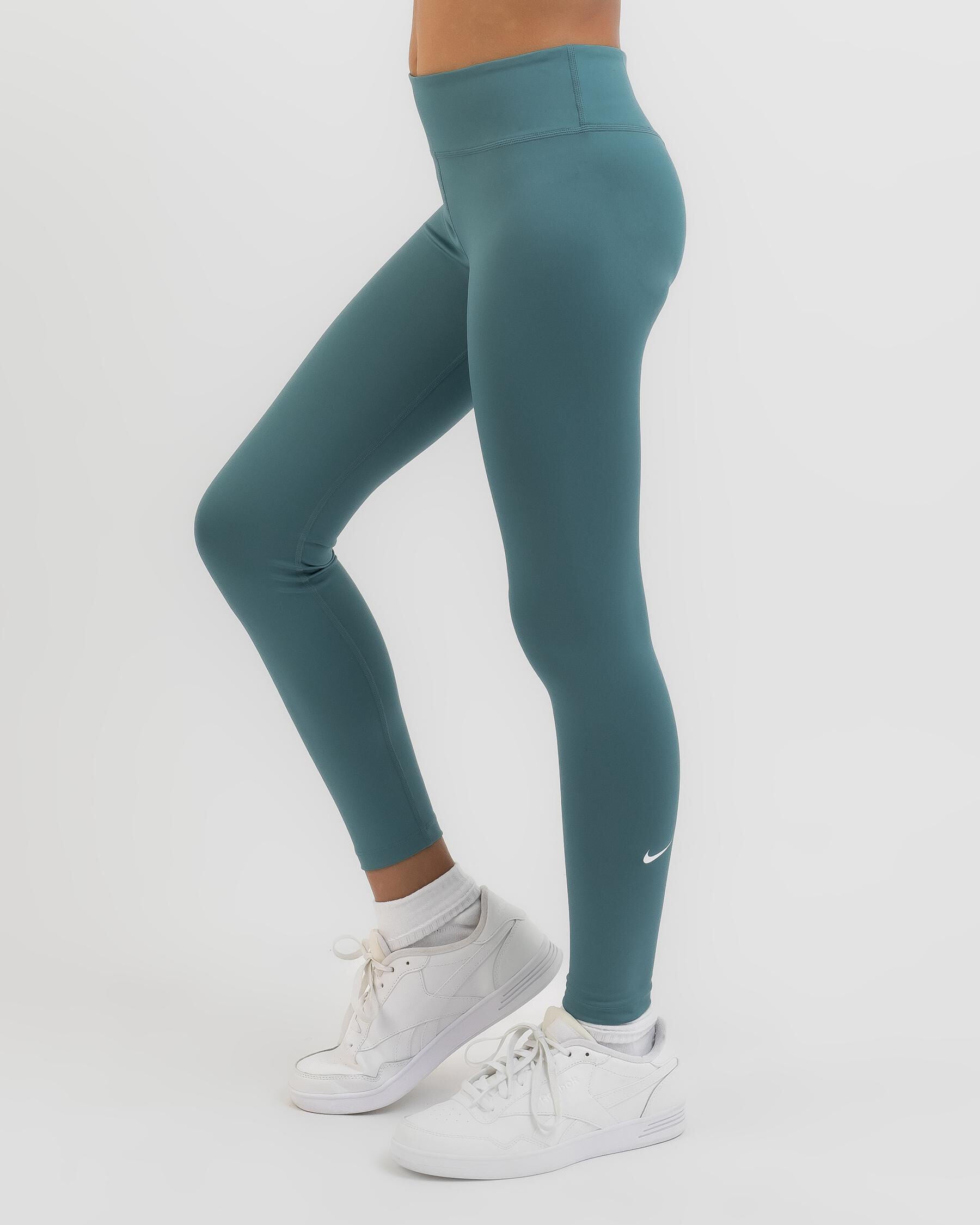 Nike Girls' Df One Leggings in Blue