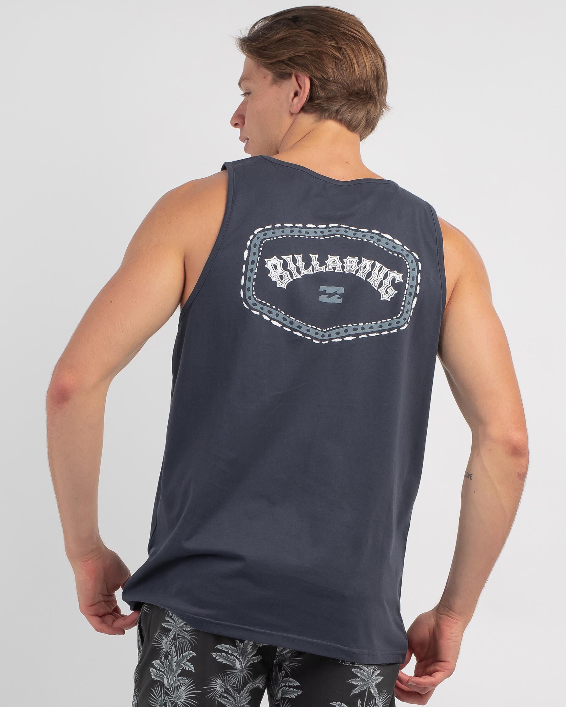 Billabong Men's Arch Dreaming Tank Top in Blue