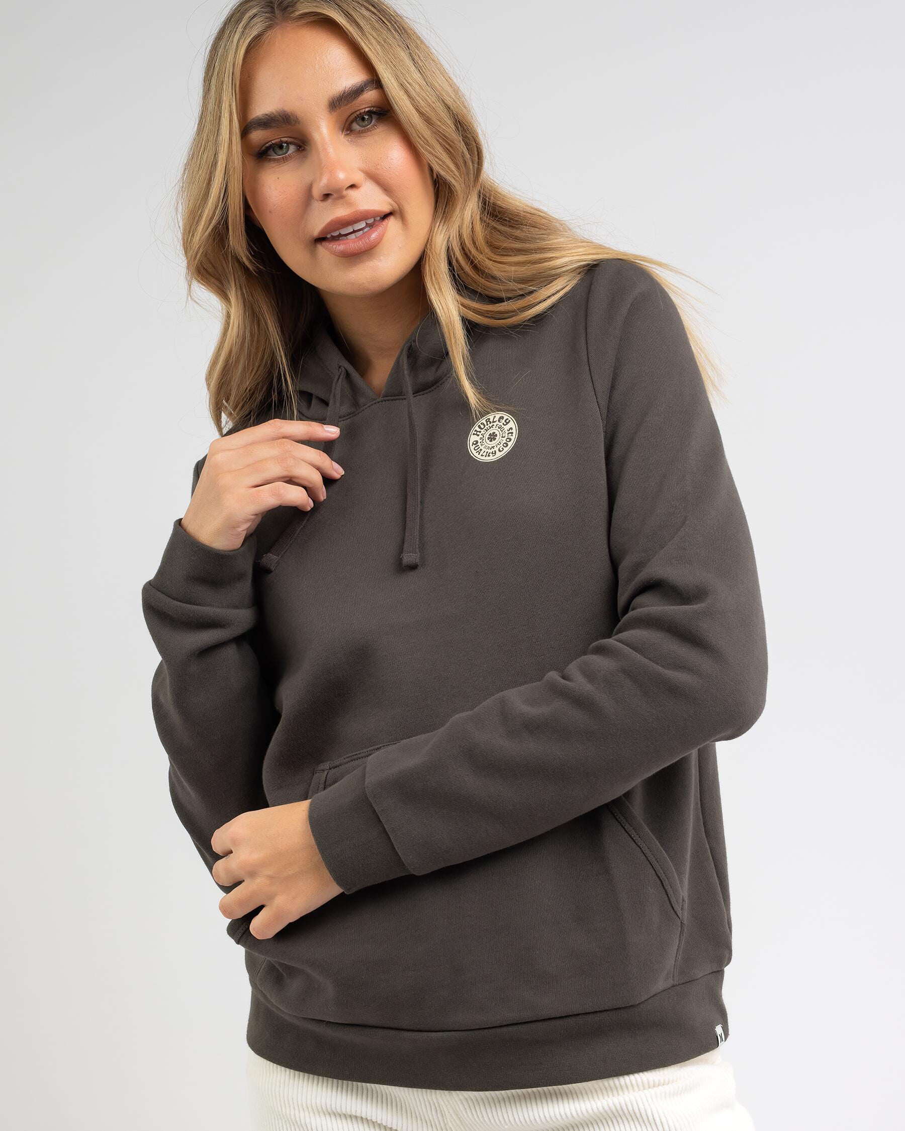 Hurley Women's Foamwash Hoodie in Black