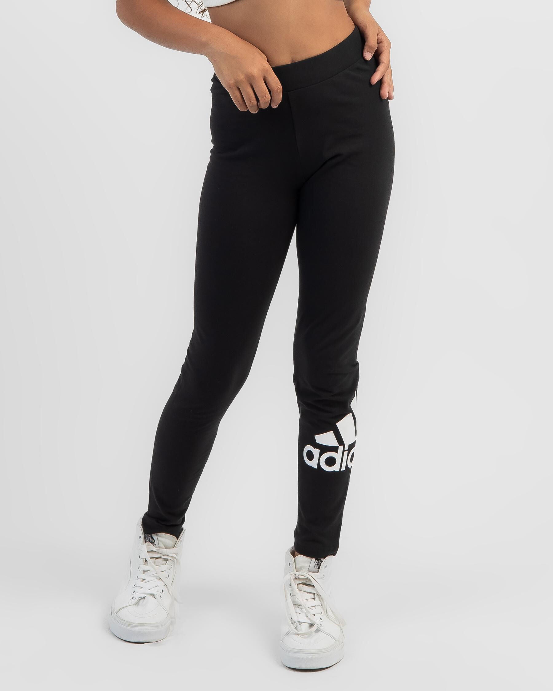 Adidas Girls' Essentials Big Logo Leggings in Black