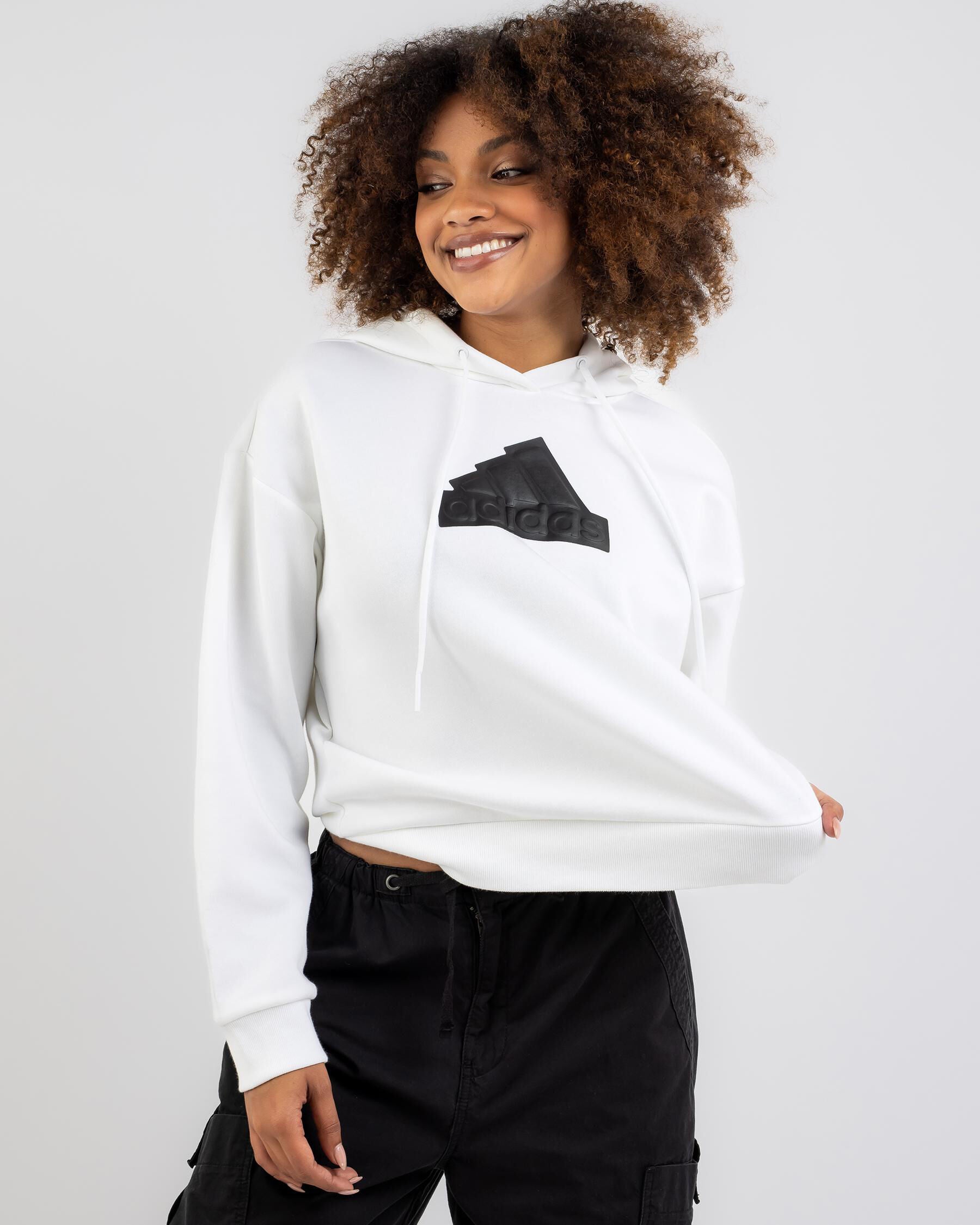 Adidas Women's Future Icons Hoodie in White