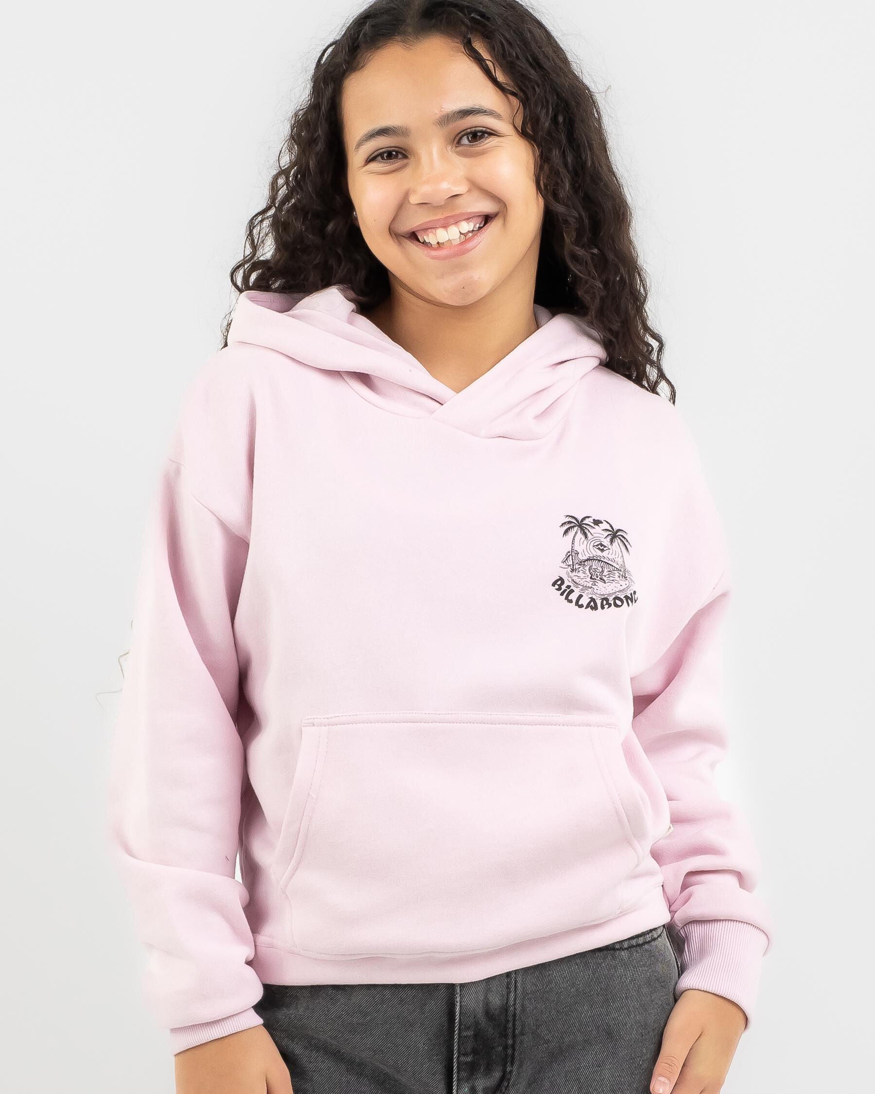 Billabong Girls' Bad Lands Pop Hoodie in Pink
