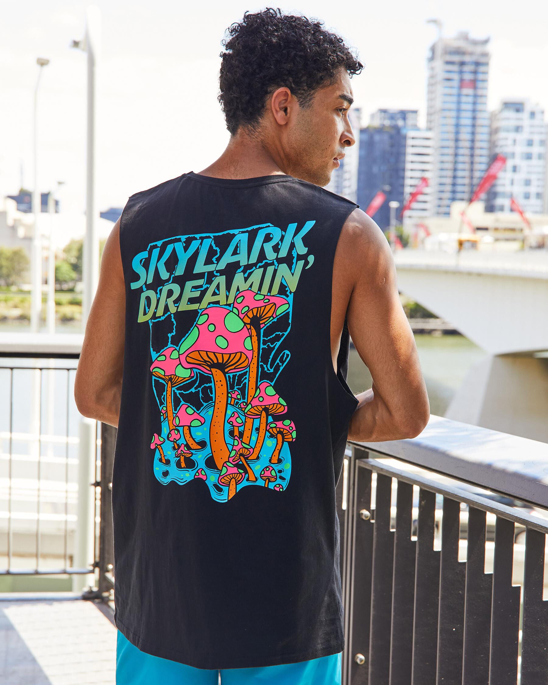 Skylark Men's Dreamz Muscle Tank Top in Black