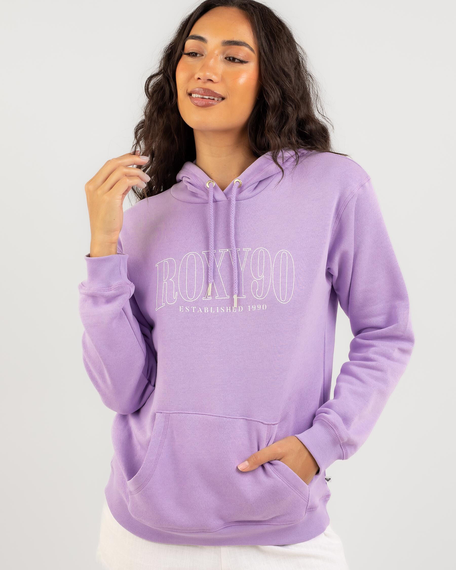 Roxy Women's Surf Stoked Hoodie in Purple