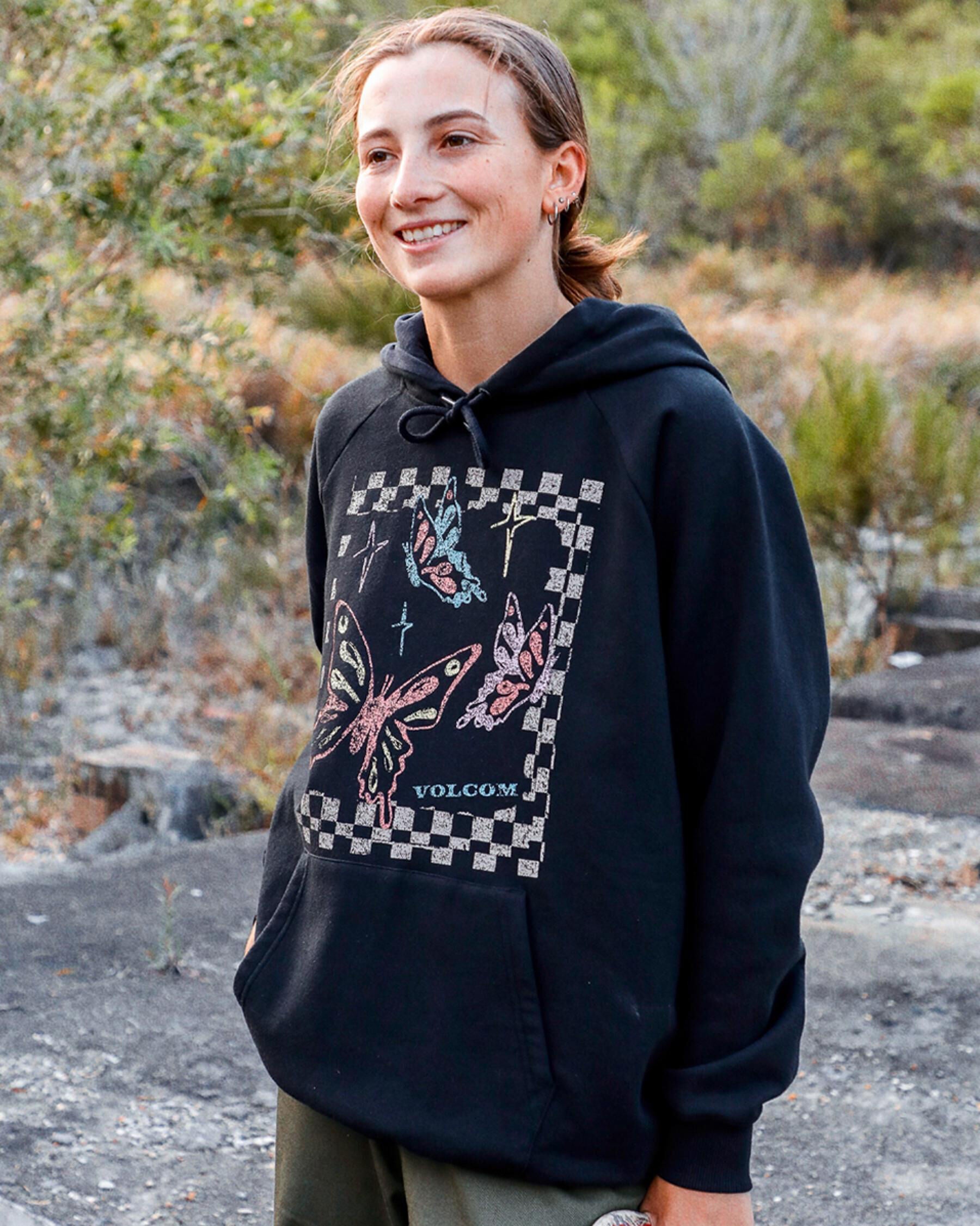 Volcom Women's Truly Stoked Hoodie in Black