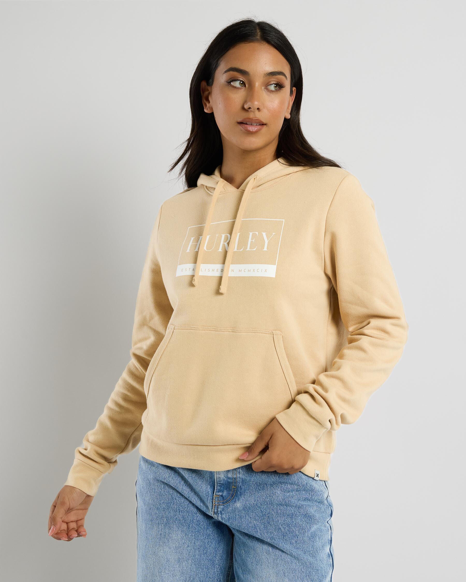 Hurley Women's Found Hoodie in Cream