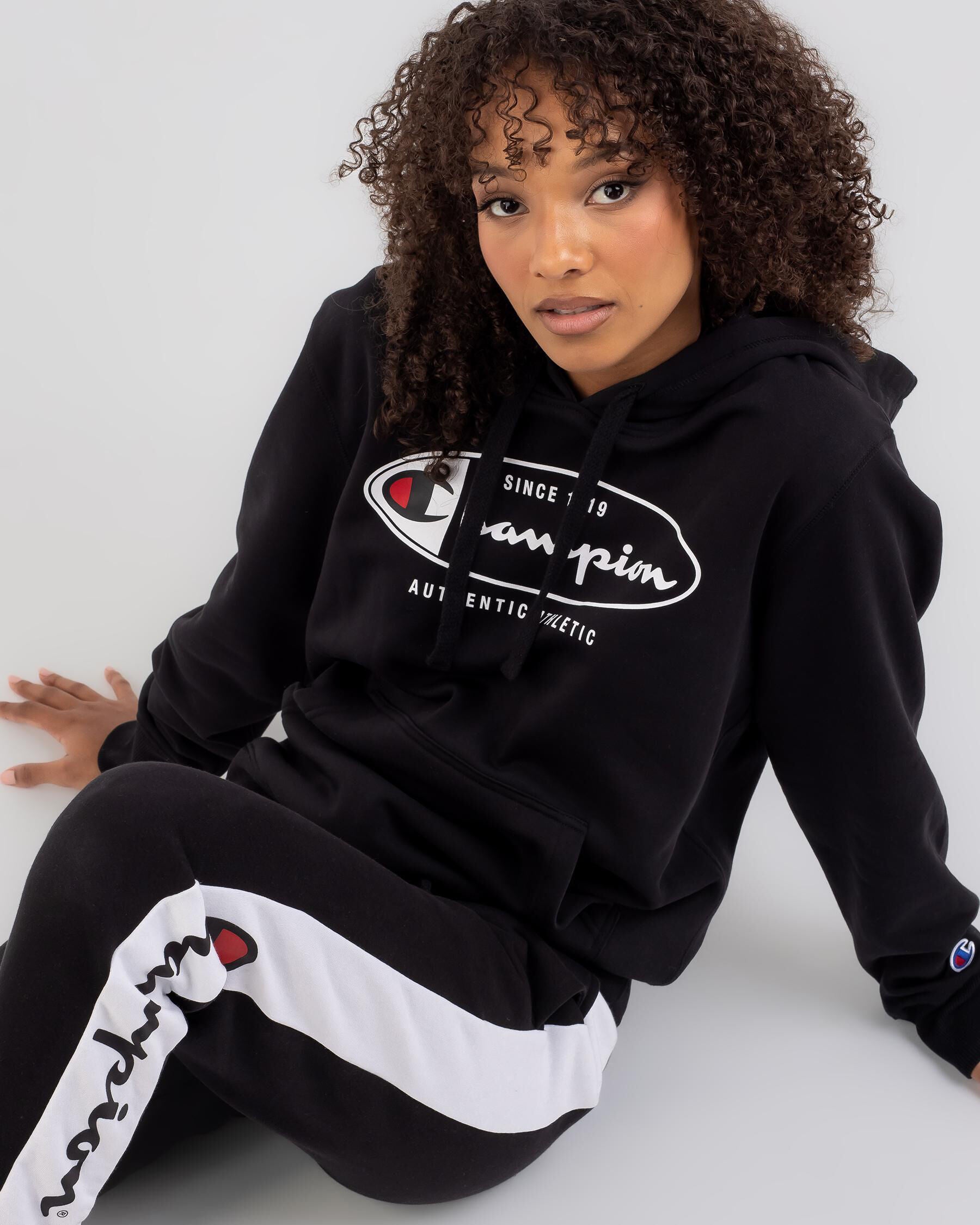 Champion Women's Sporty Hoodie in Black