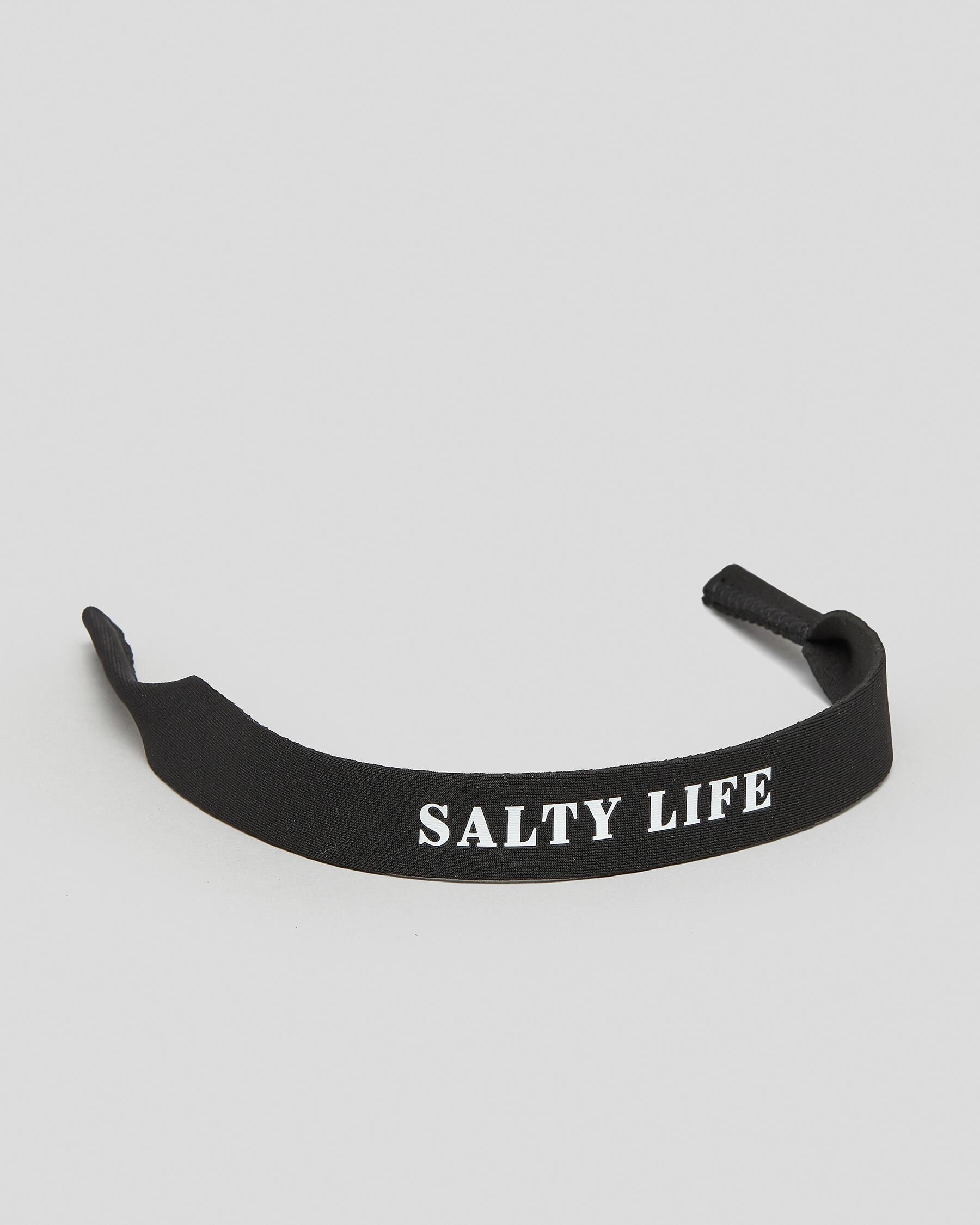 Salty Life Men's Forecast Sunglasses Strap in Black