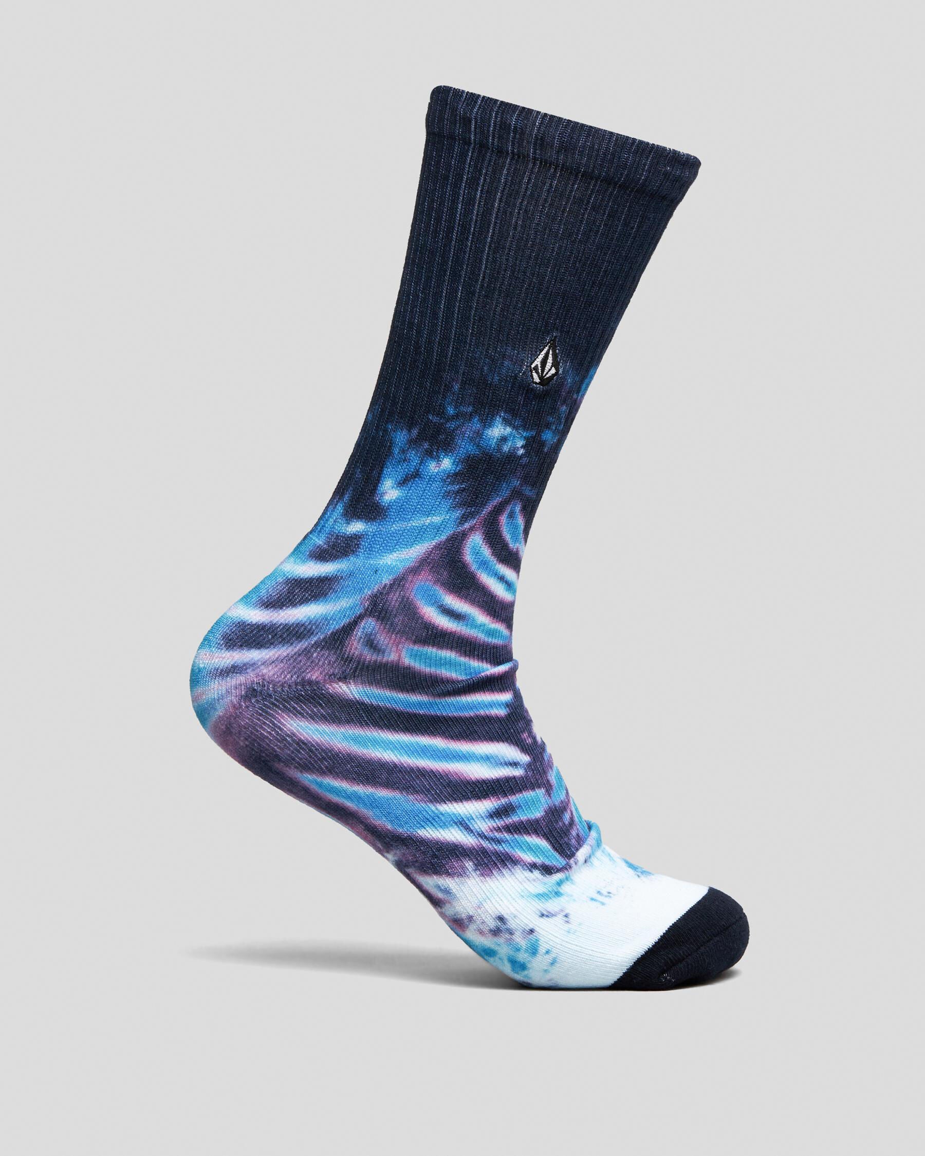 Volcom Men's Mad Wash Socks in Navy