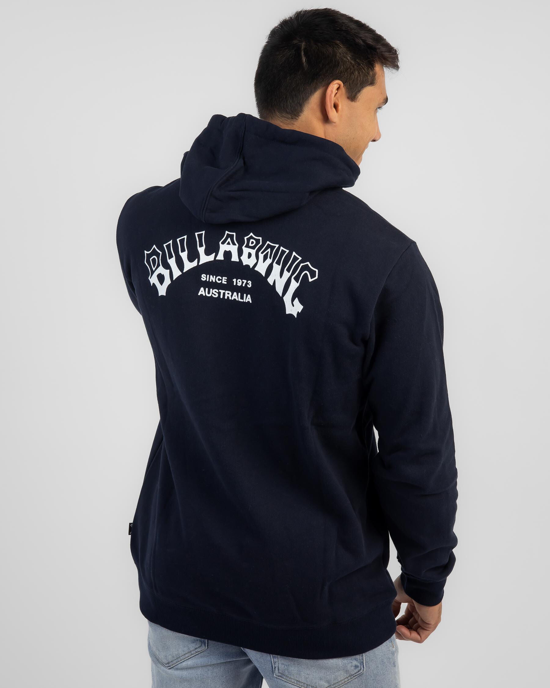 Billabong Men's Core Arch Pop Hoodie in Navy