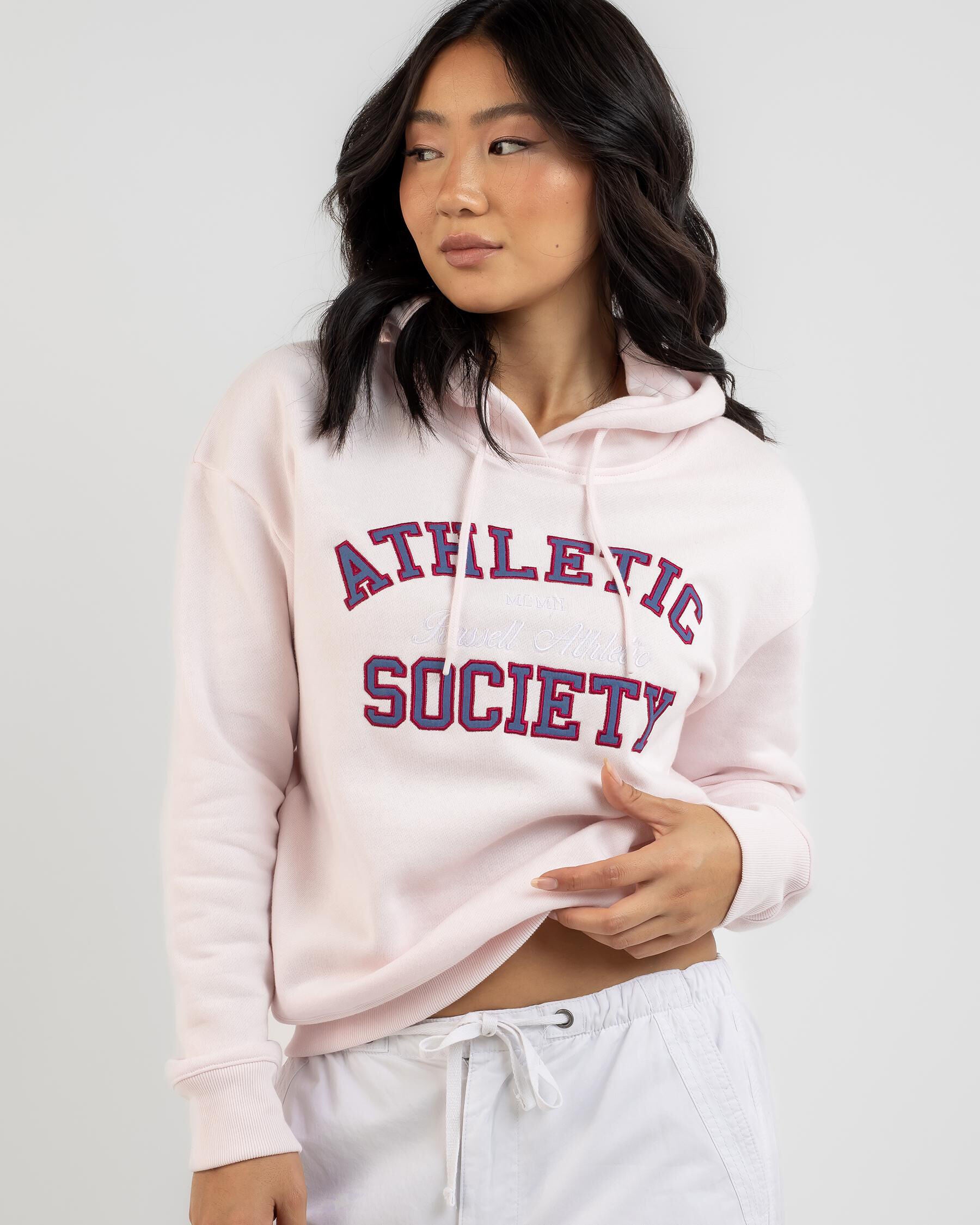 Russell Athletic Women's Society Hoodie in Pink