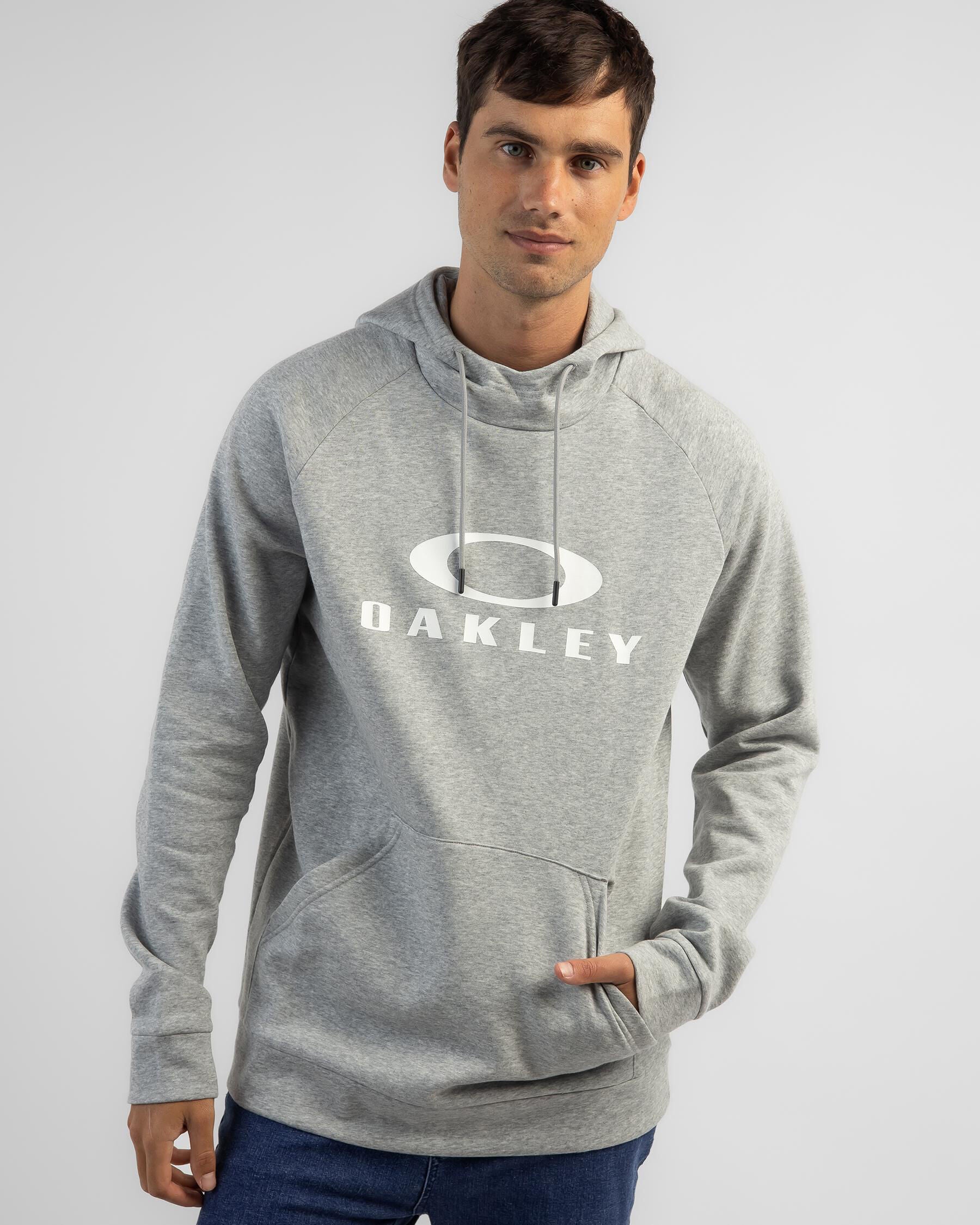 Oakley Men's Track Pull Over Hoodie in Grey