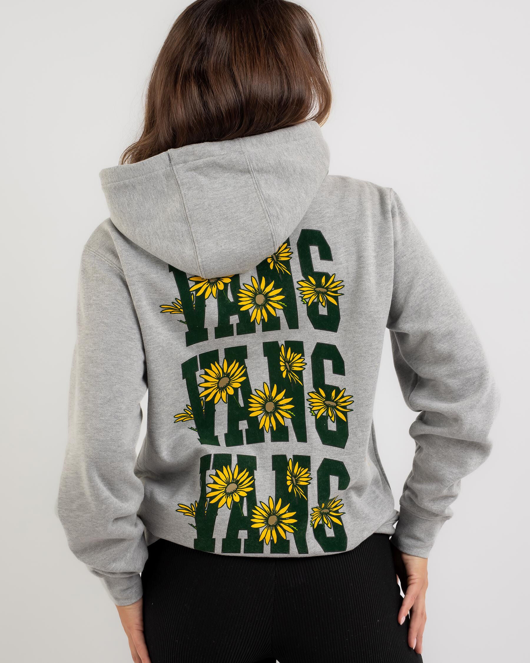 Vans Women's Flowers Hoodie in Grey