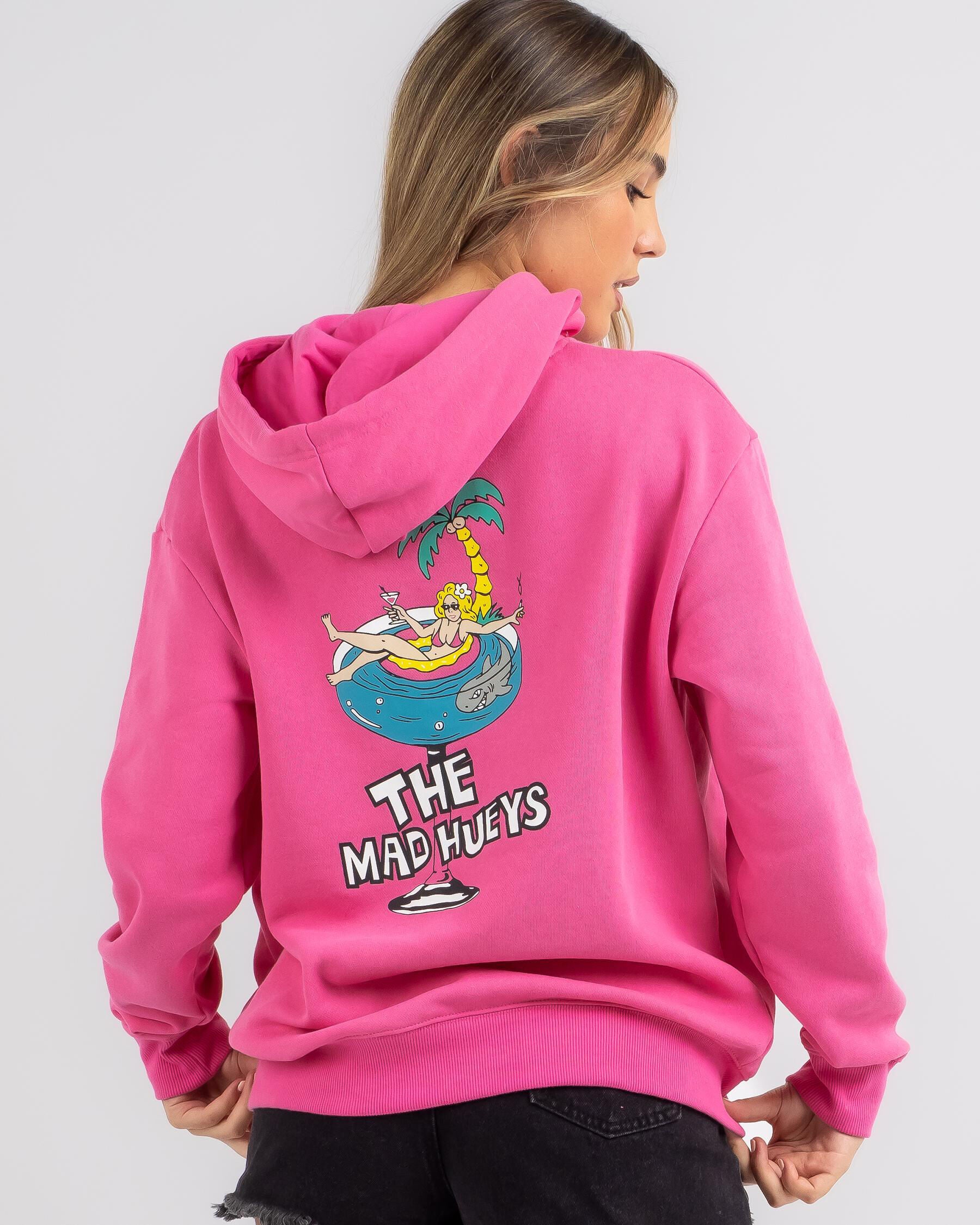 The Mad Hueys Women's Ocean Cocktail Hoodie in Pink