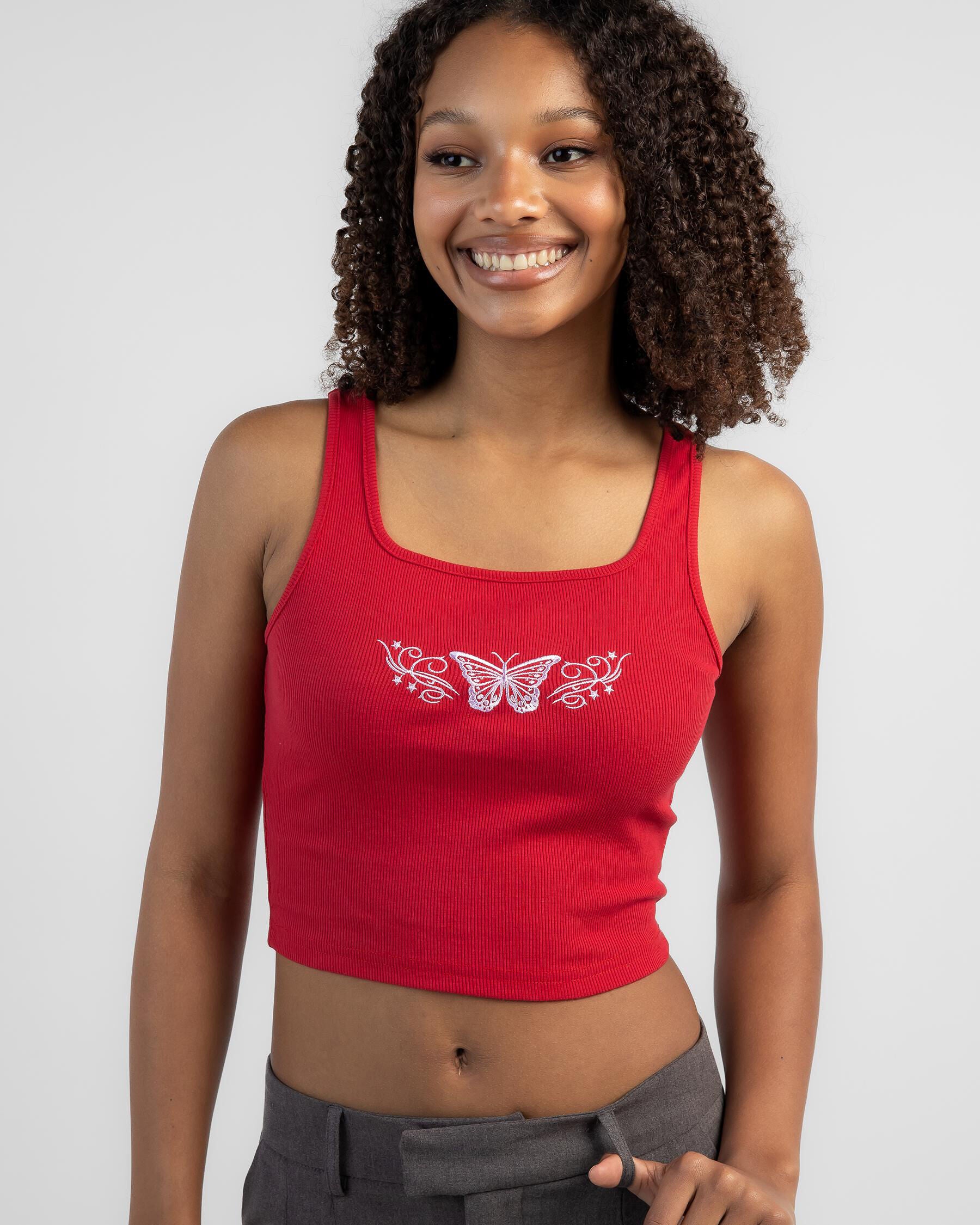 Mooloola Women's Vanessa Tank Top in Red
