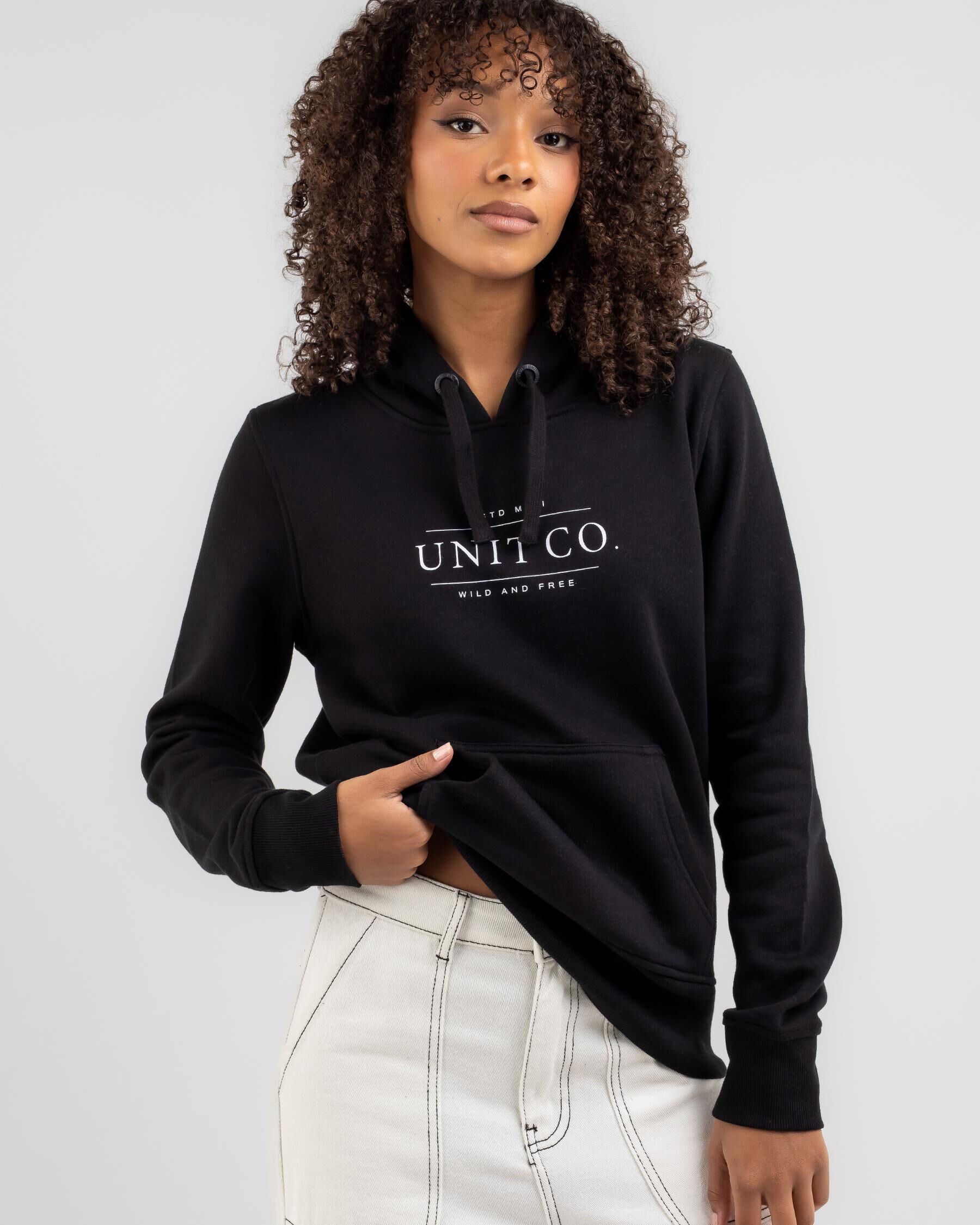 Unit Women's Echo Pullover Hoodie in Black