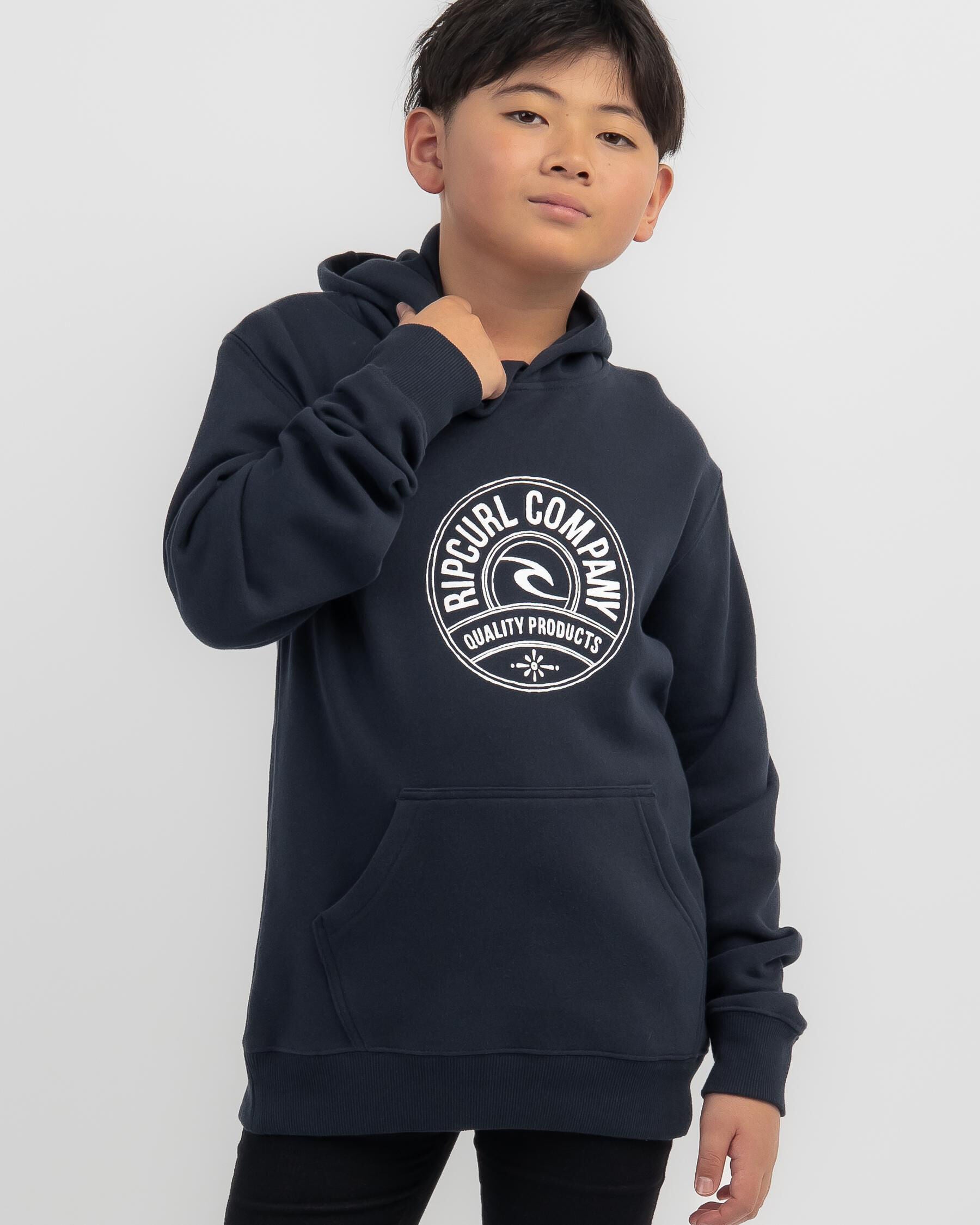 Rip Curl Boys' Stapler Hoodie in Navy
