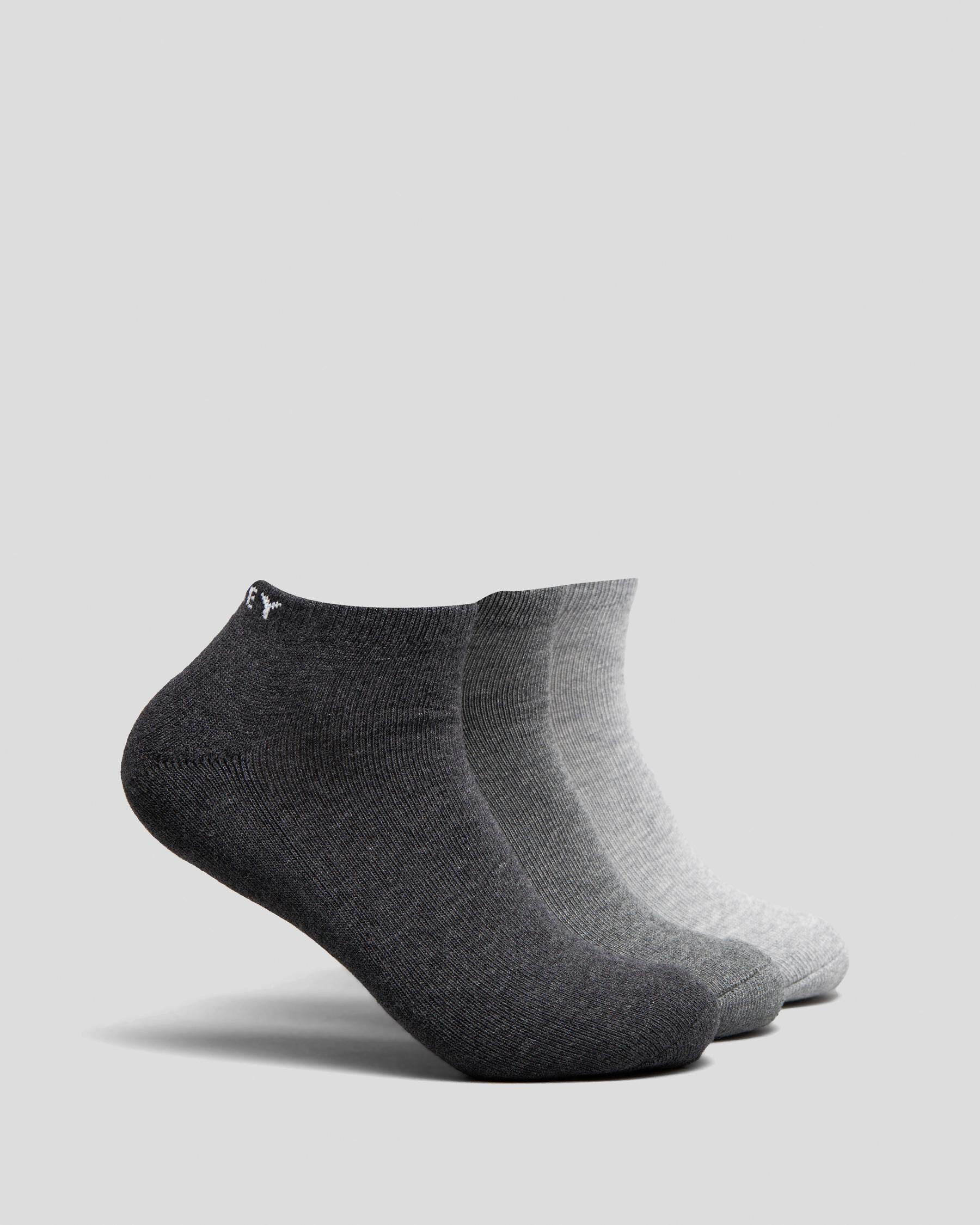 Oakley Men's Sport Socks 3 Pack in Grey
