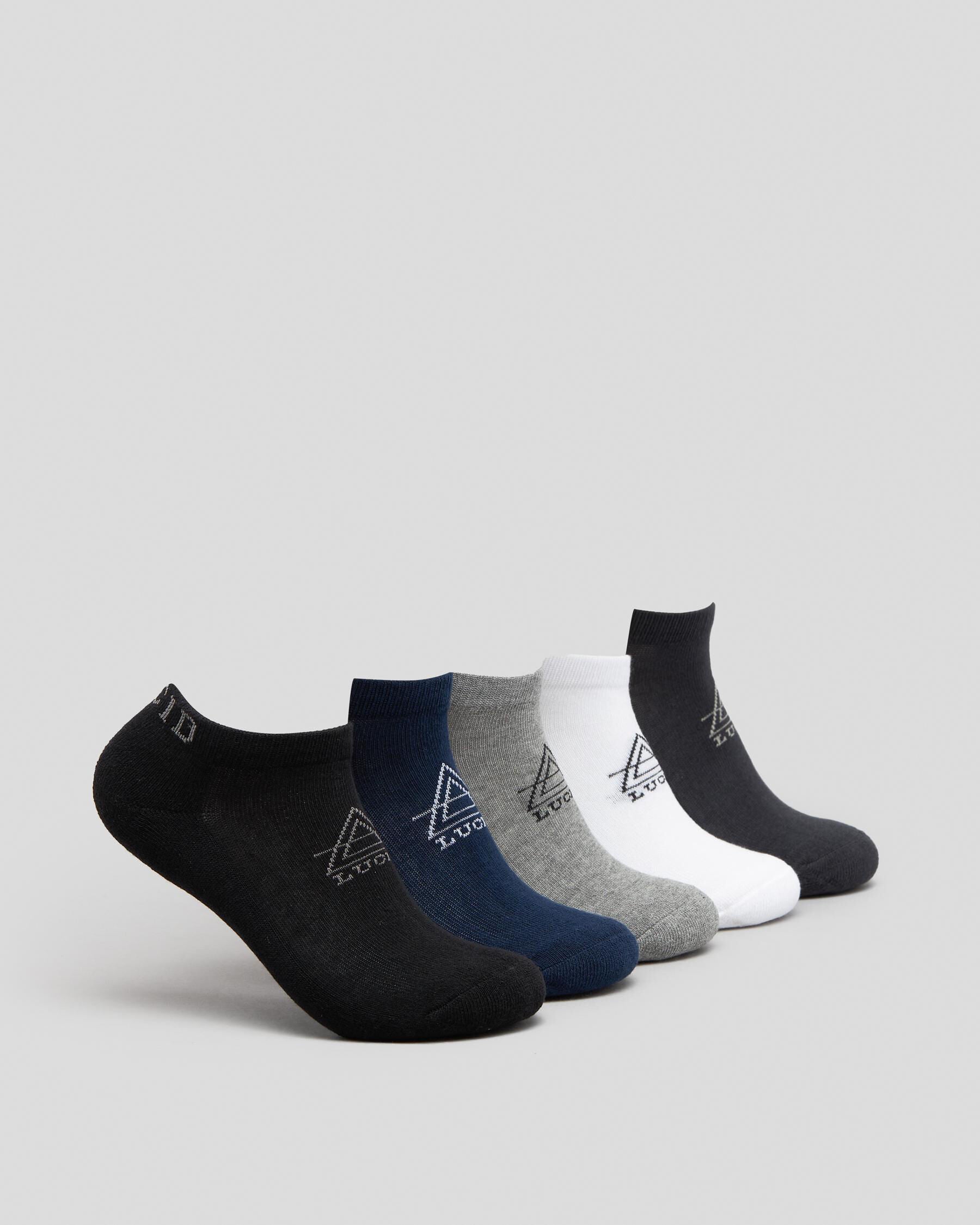 Lucid Boys' Lost Ankle Socks 5 Pack