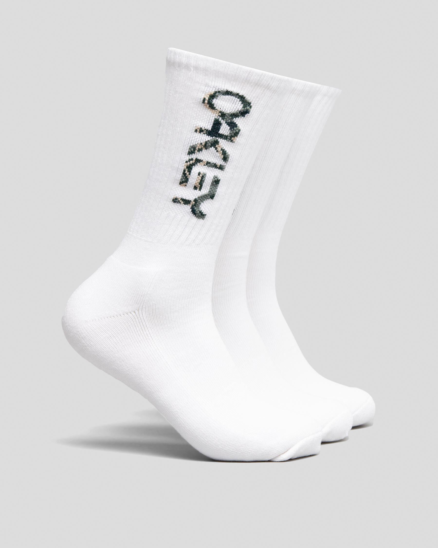 Oakley Men's B1B 2.0 Socks 3 Pack in White