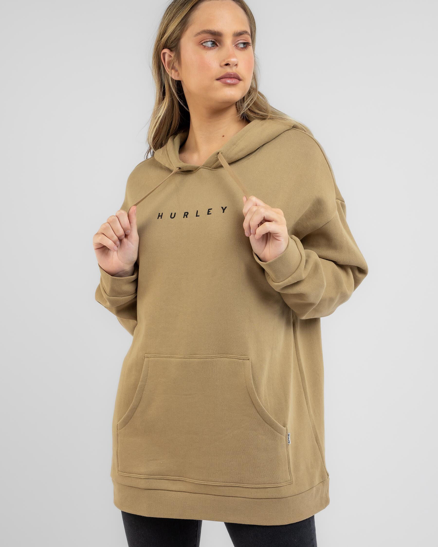 Hurley Women's Morning Dew Hoodie in Brown