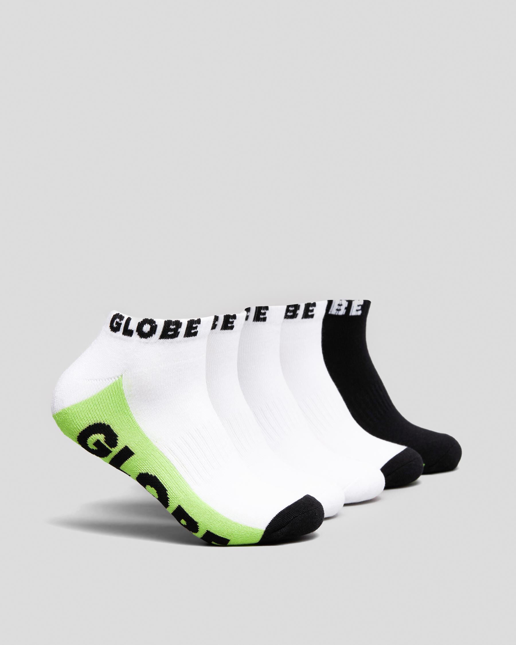 Globe Men's Multi Brights Ankle Socks 5 Pack