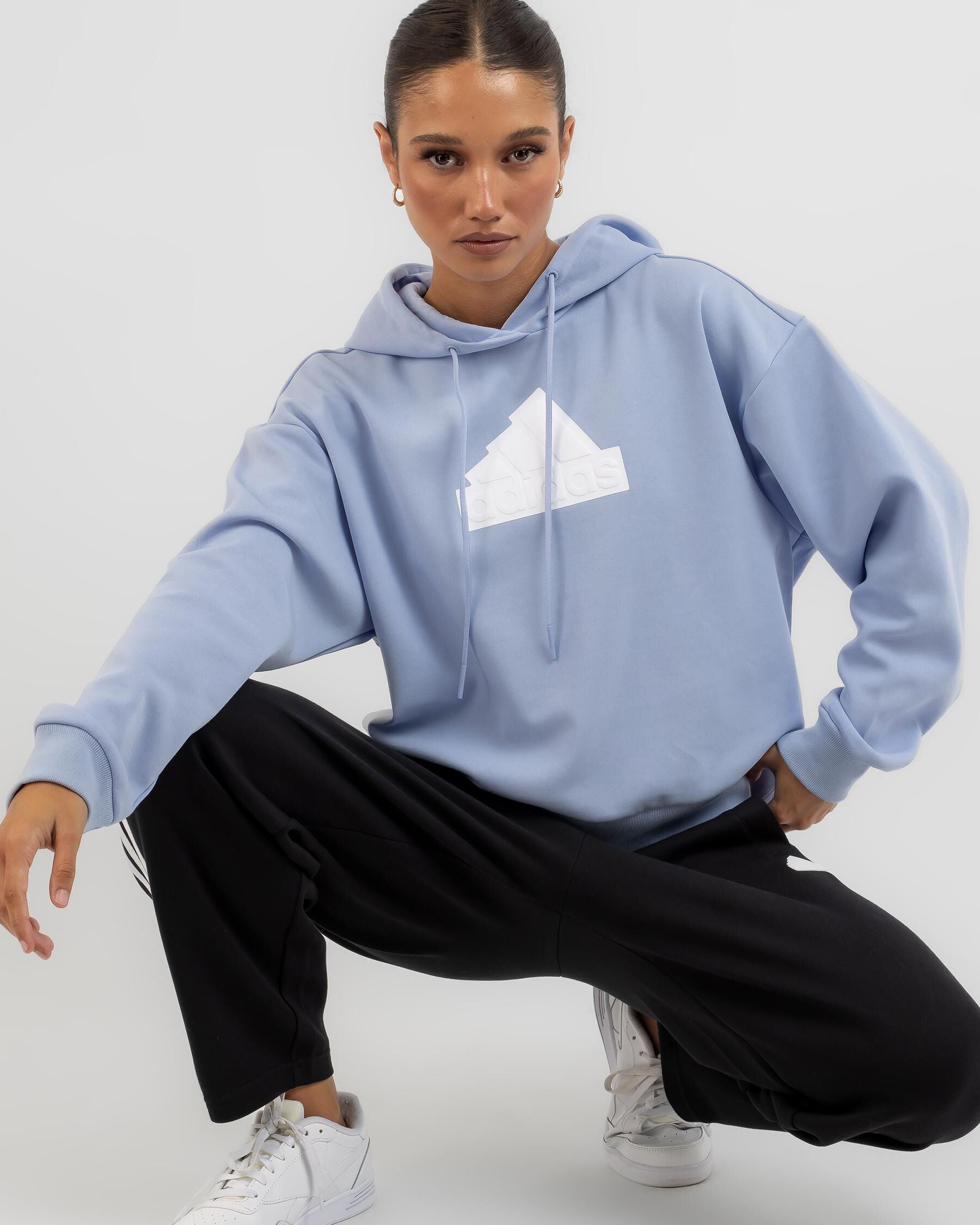 Adidas Women's Future Icons Hoodie in Blue