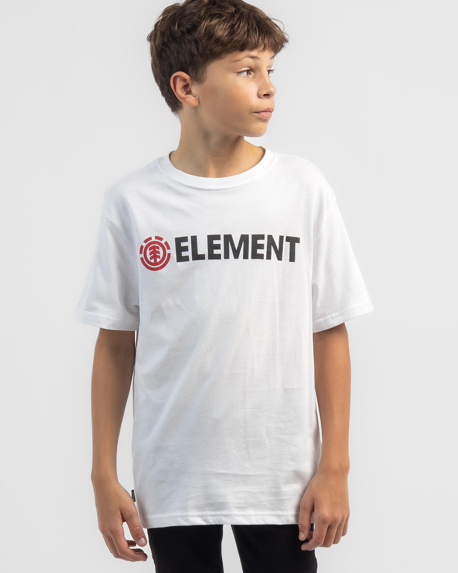 Element Boys' Blazin Youth T-Shirt in White