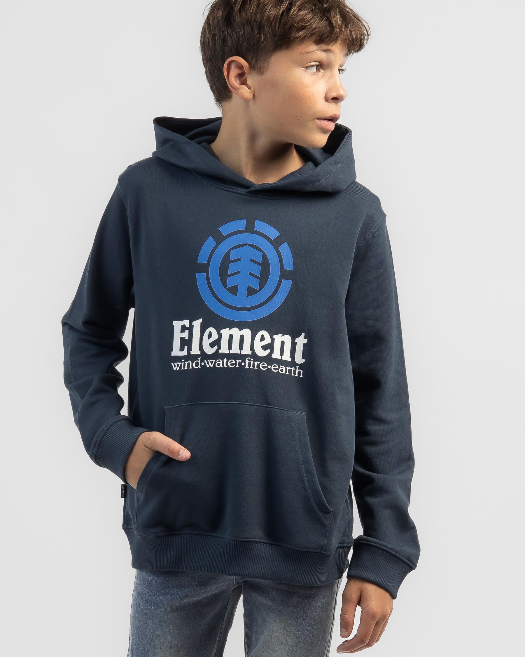 Element Boys' Vertical Youth Hoodie in Navy