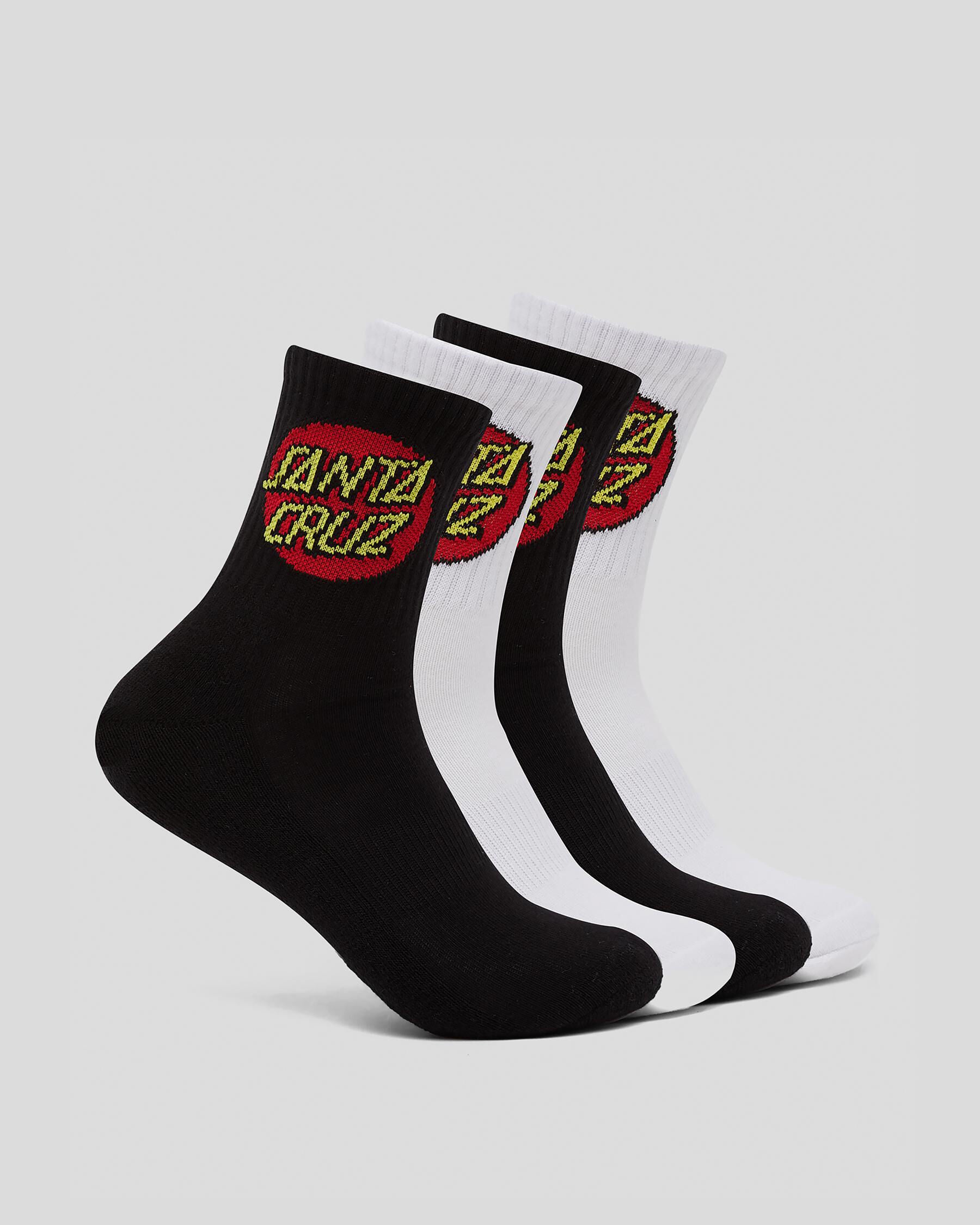 Santa Cruz Women's Classic Dot Socks Pack in Black