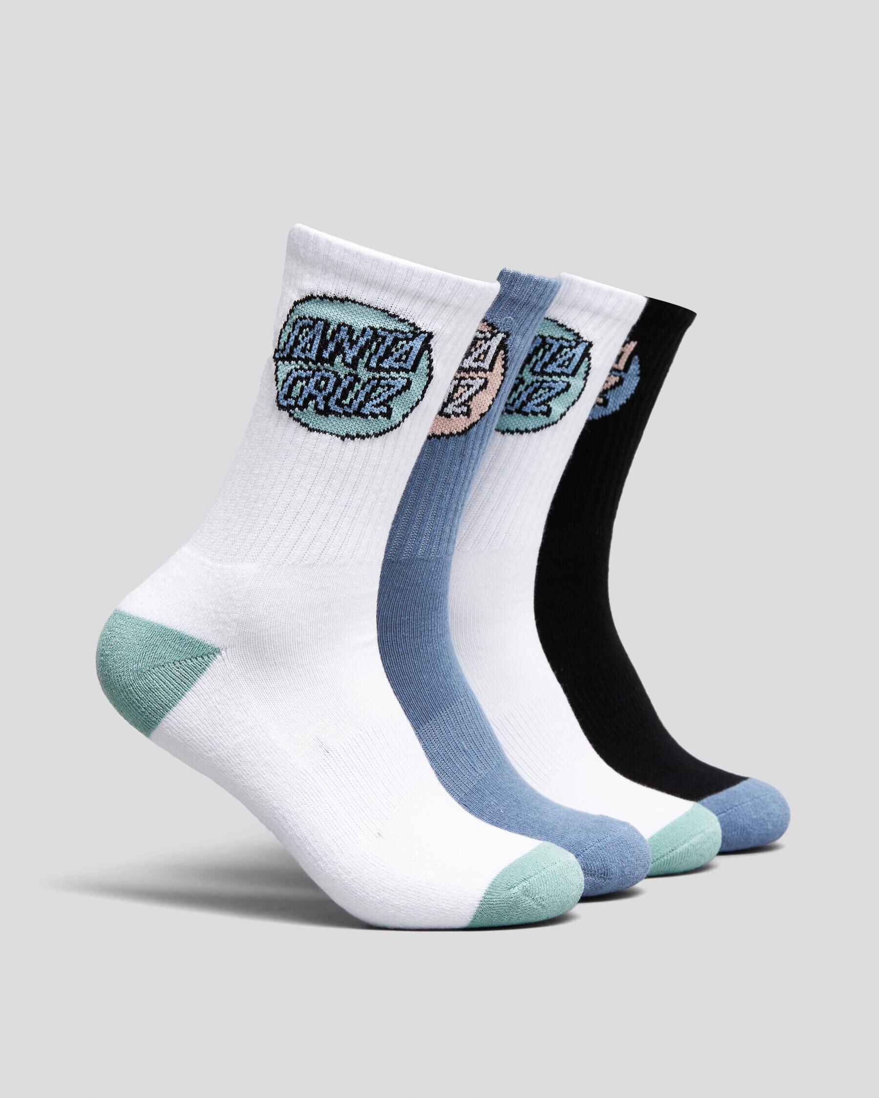 Santa Cruz Women's Pop Dot Socks Pack in Black