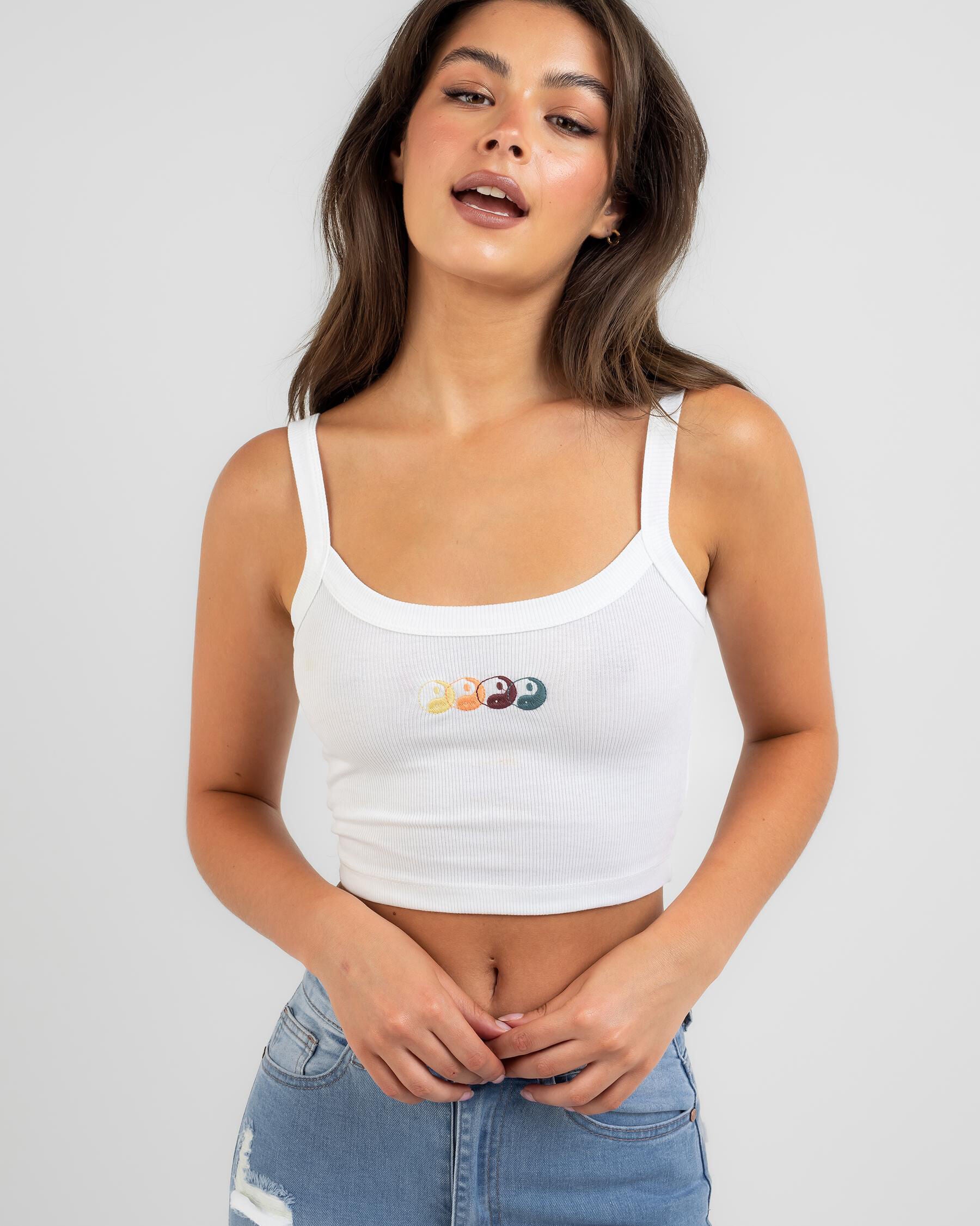 Mooloola Women's Balance Tank Top in White