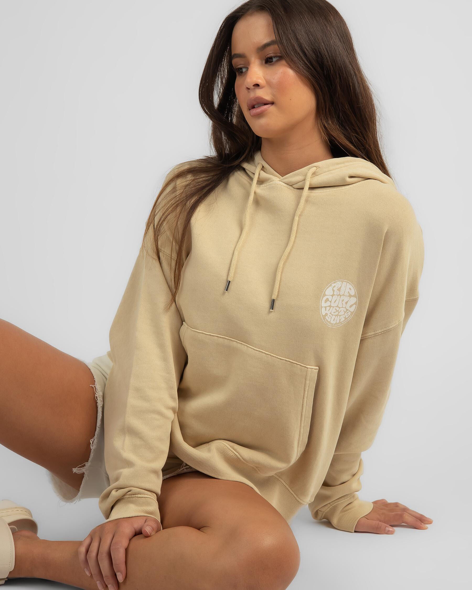 Rip Curl Women's Icons Of Surf Hoodie in Natural