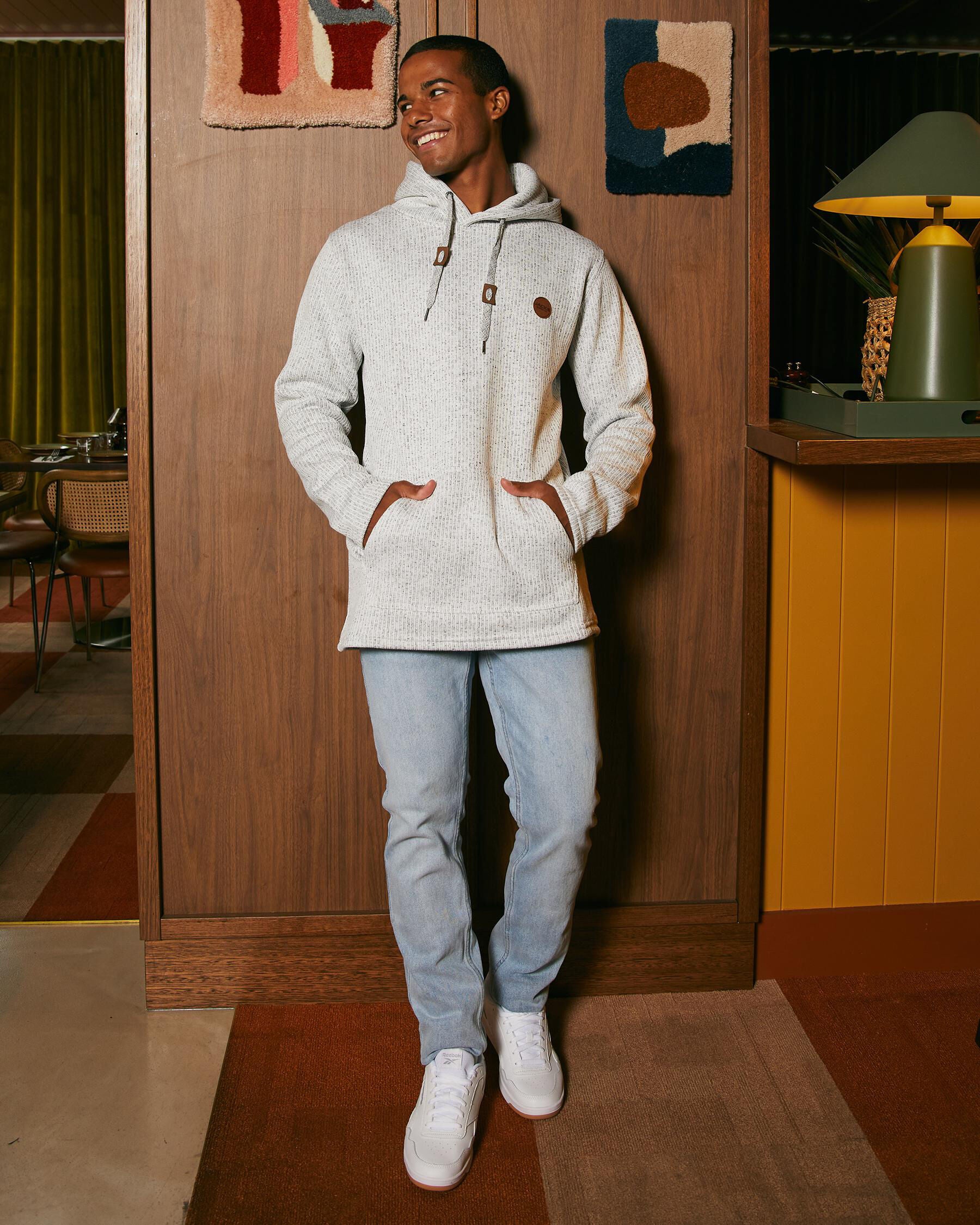 Jacks Men's Wharf Hoodie in Grey