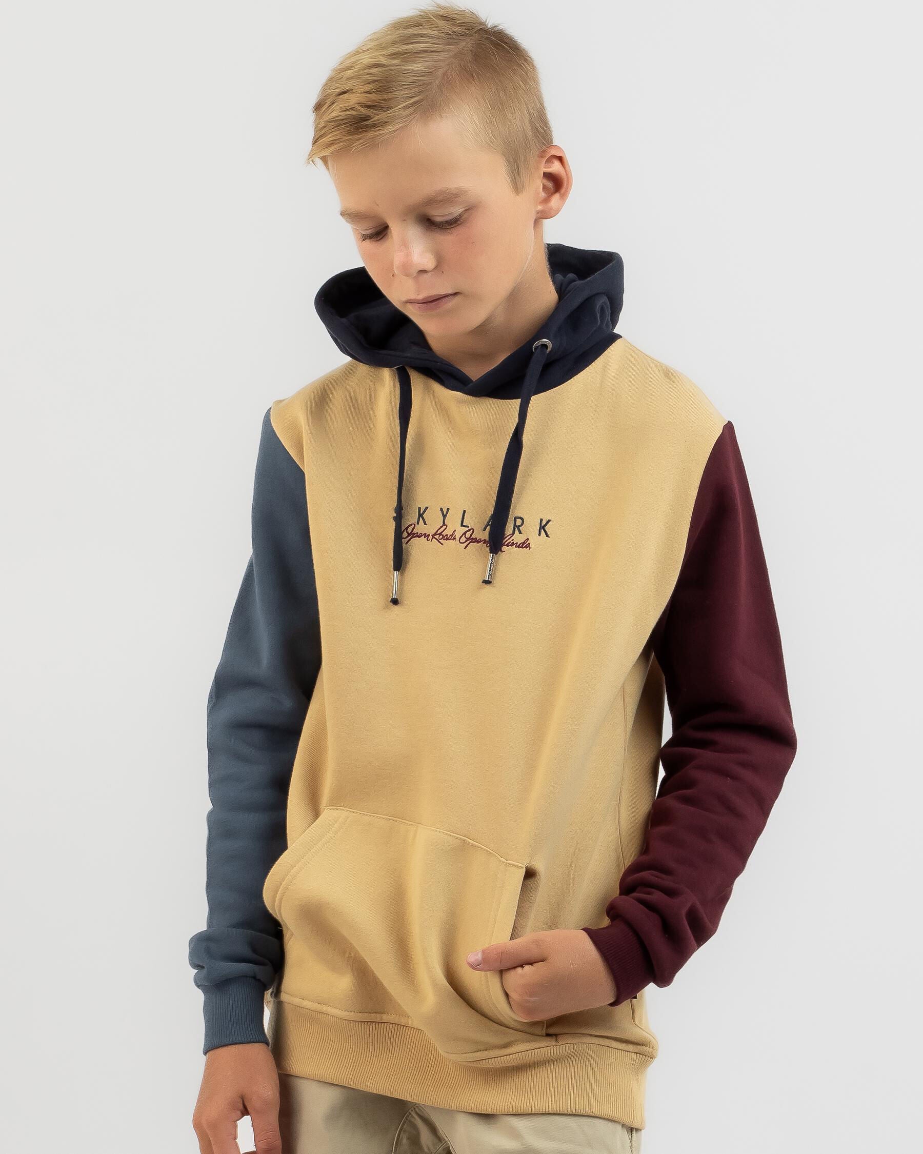 Skylark Boys' Copious Hoodie in Natural
