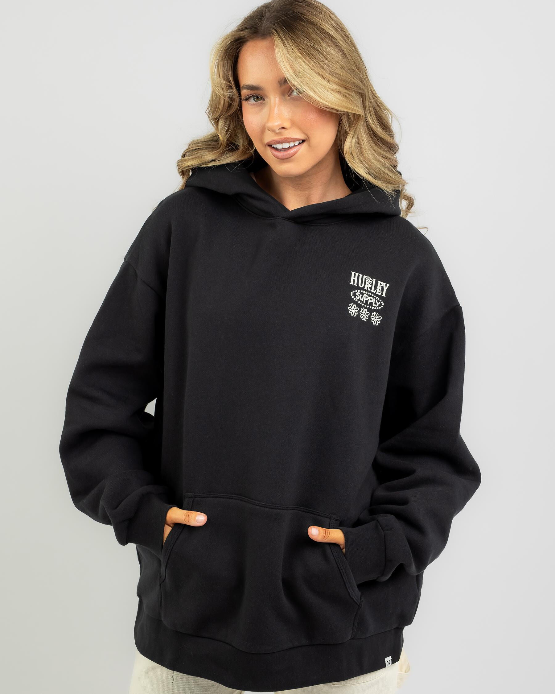 Hurley Women's Alice Hoodie in Black