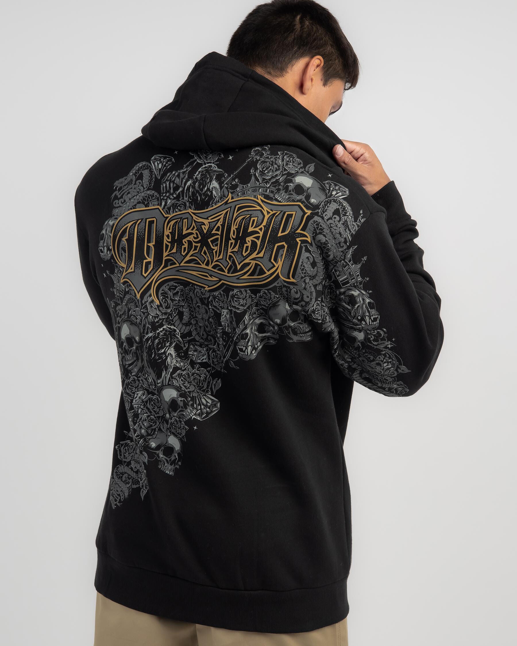 Dexter Men's Altered Hoodie in Black