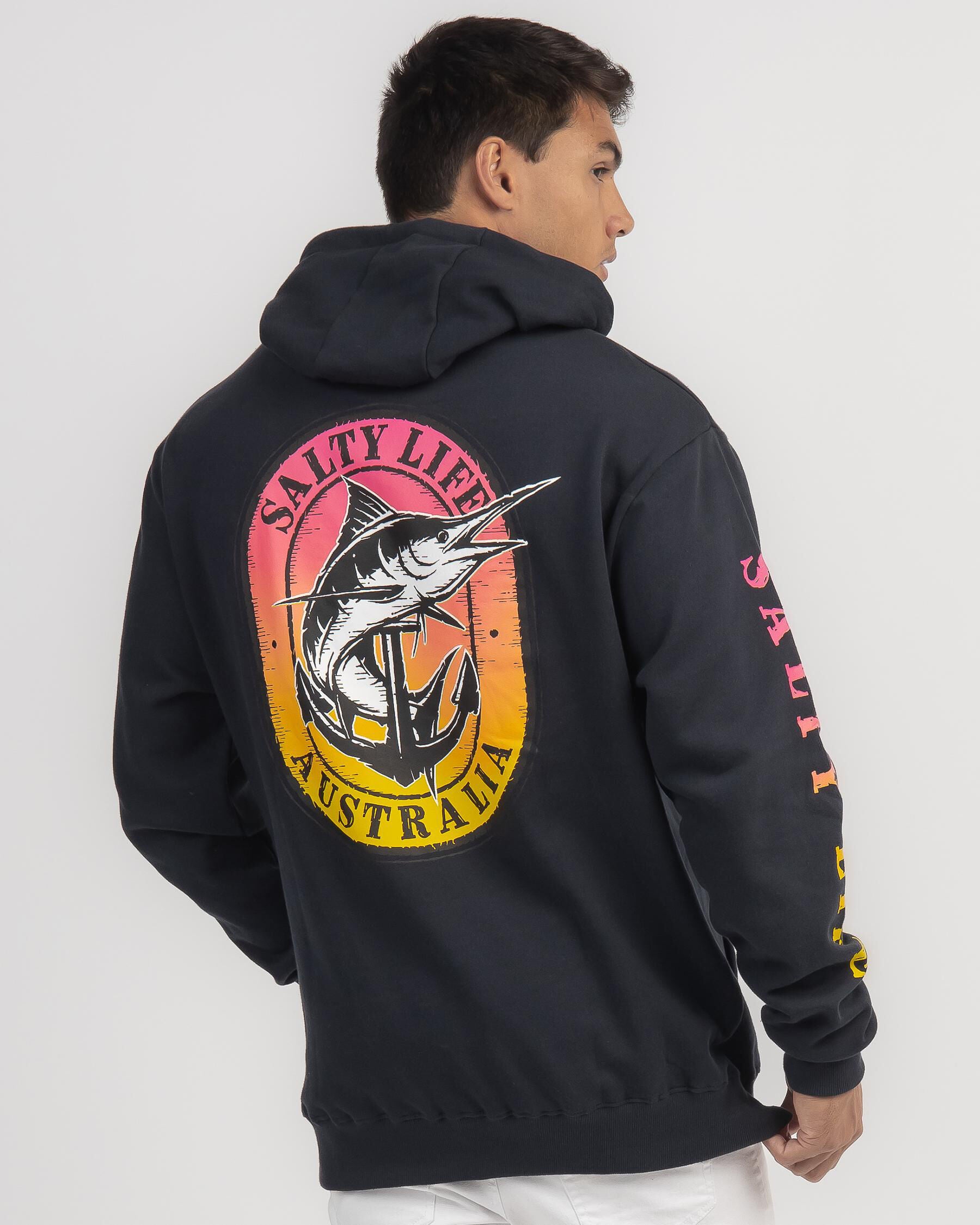 Salty Life Men's Cheers Hoodie in Navy