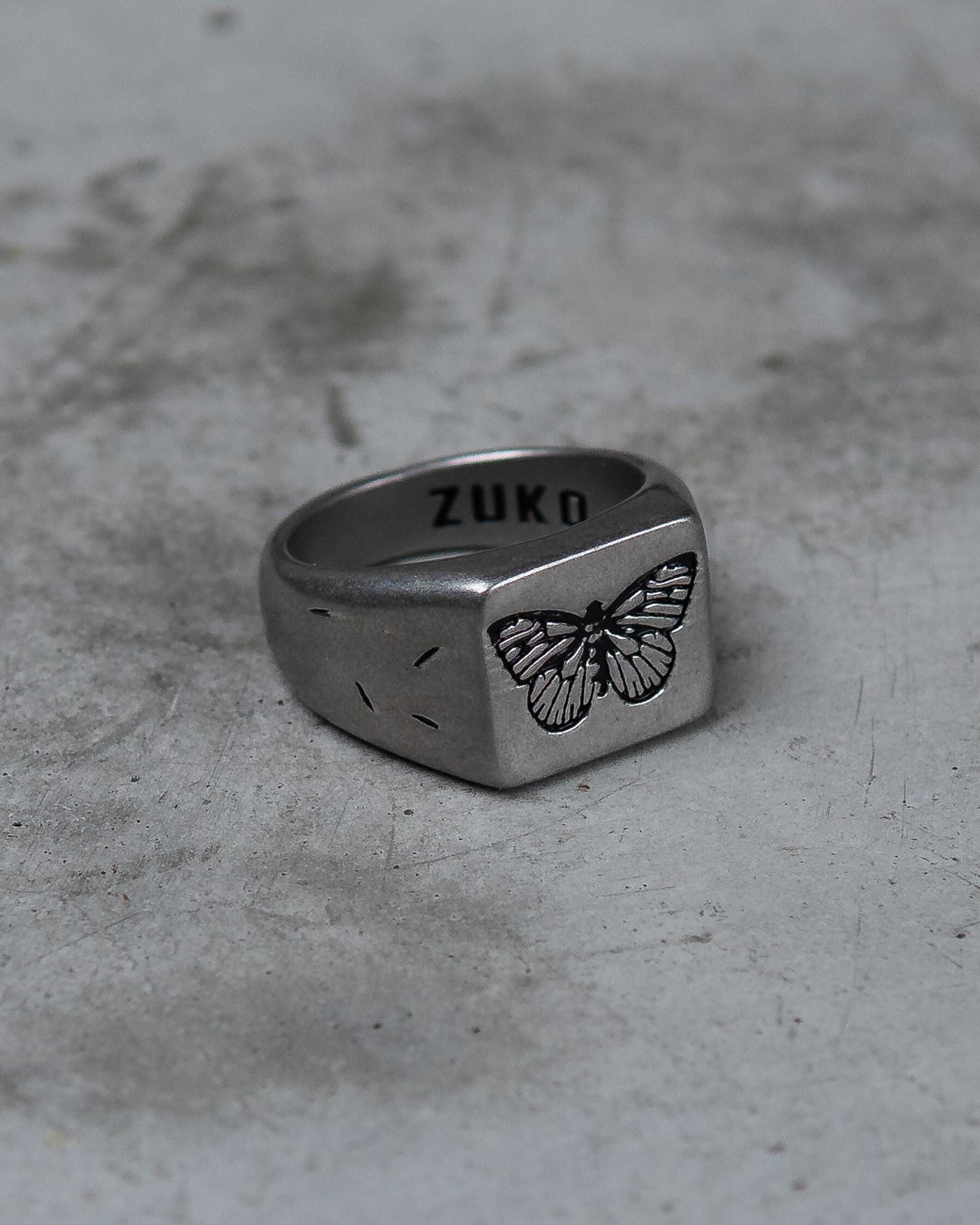 ZUKO Jewellery Men's The Butterfly Effect Ring in Silver