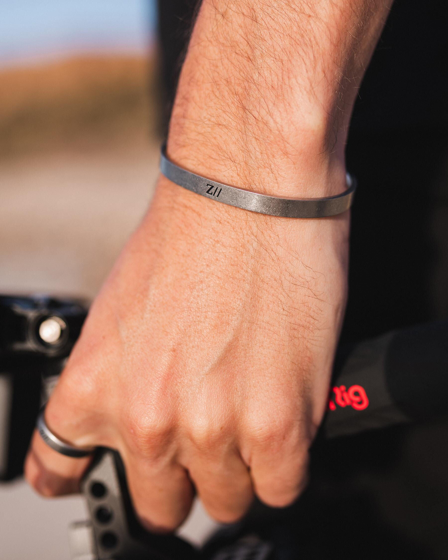 ZUKO Jewellery Men's --z Cuff Bracelet in Silver