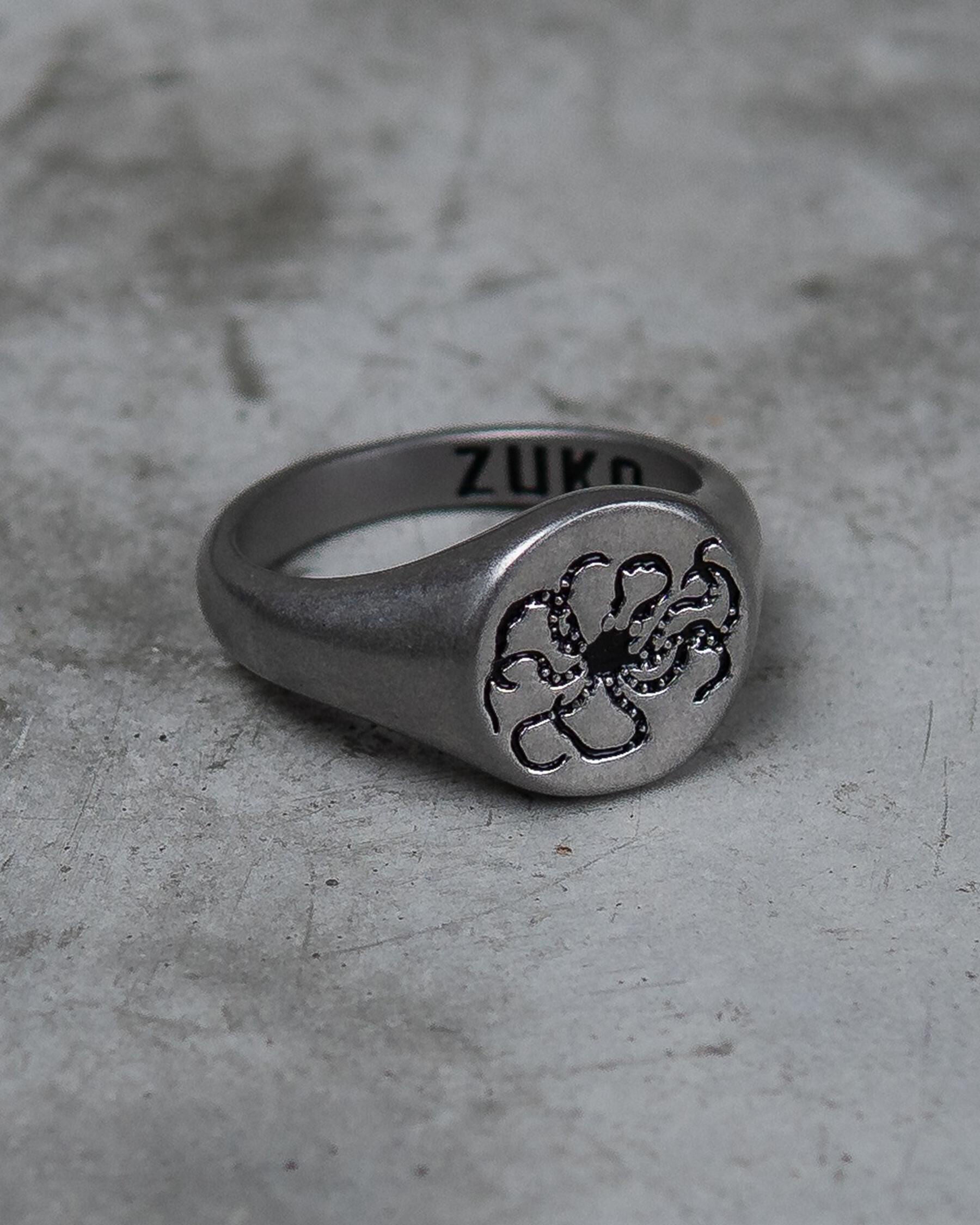 ZUKO Jewellery Men's The Kraken Ring in Silver