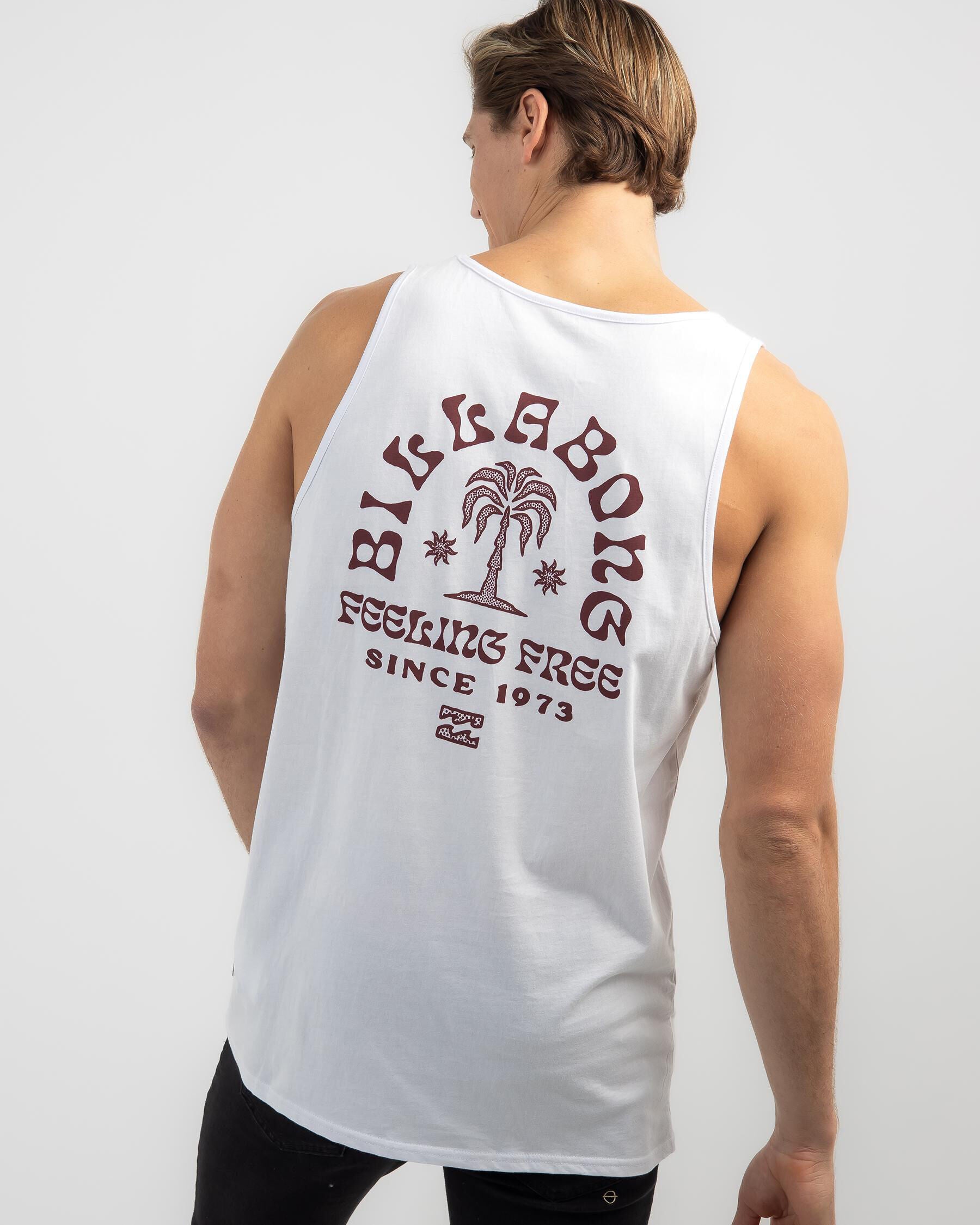 Billabong Men's Big Wave Shaz Tank Top in White