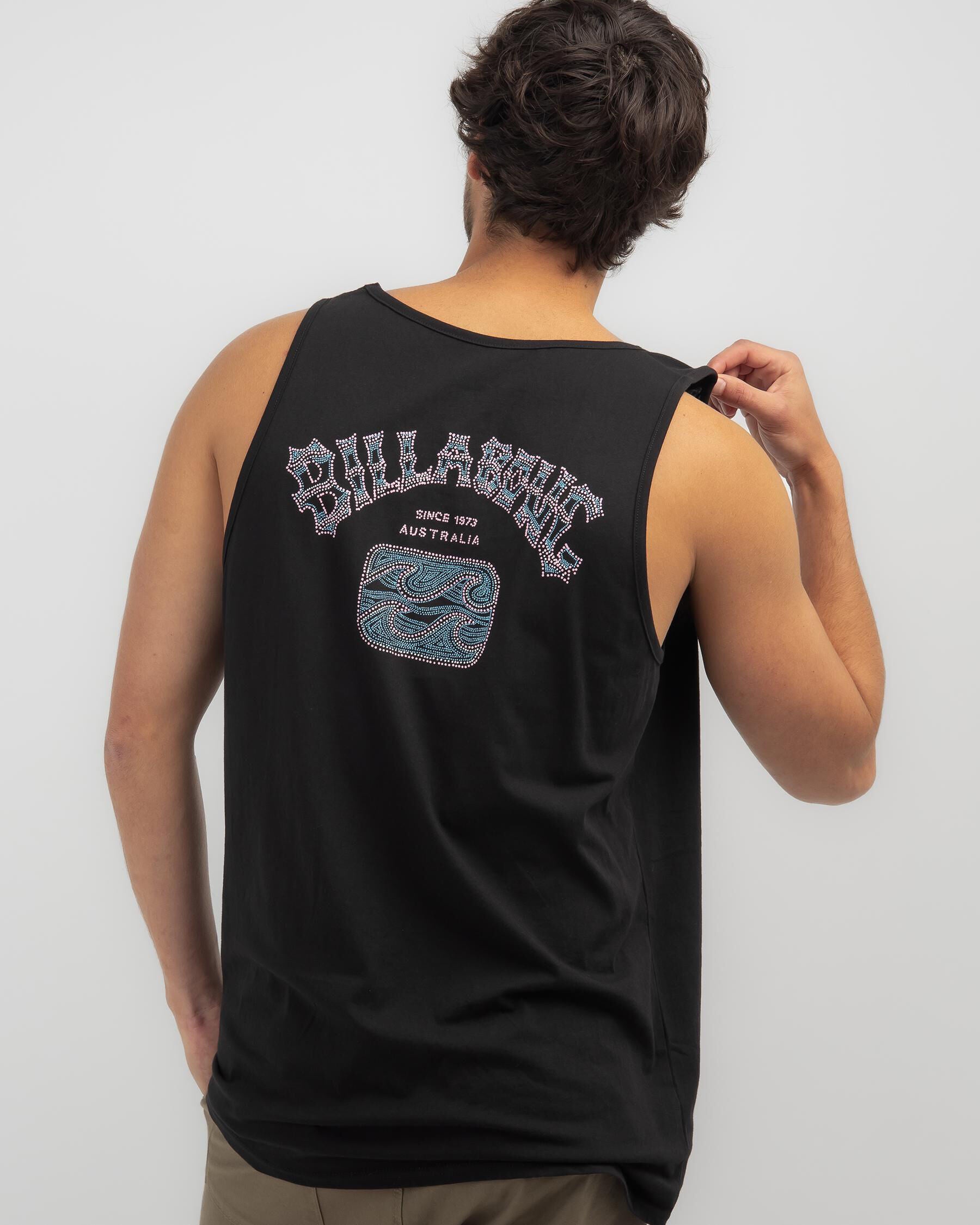 Billabong Men's Heritage Tank Top in Black
