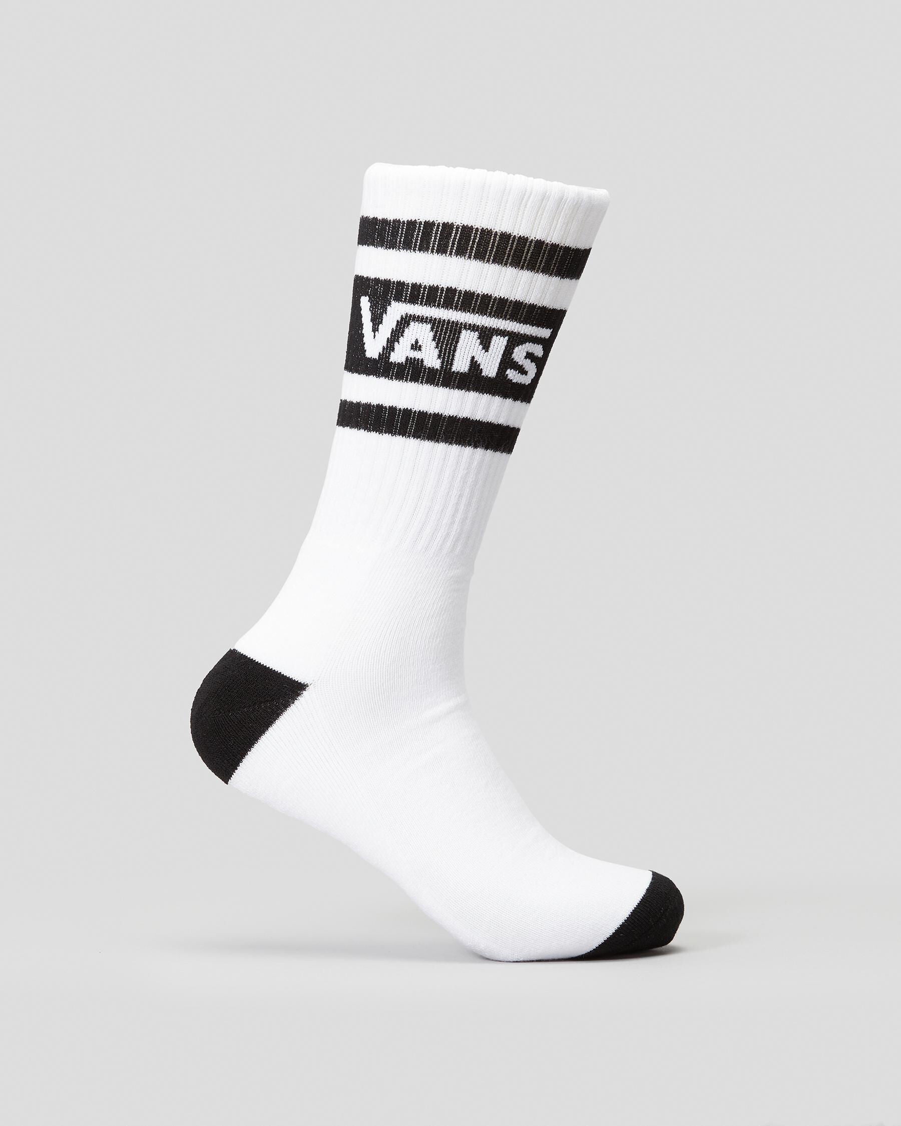 Vans Men's Drop V Crew Socks in White