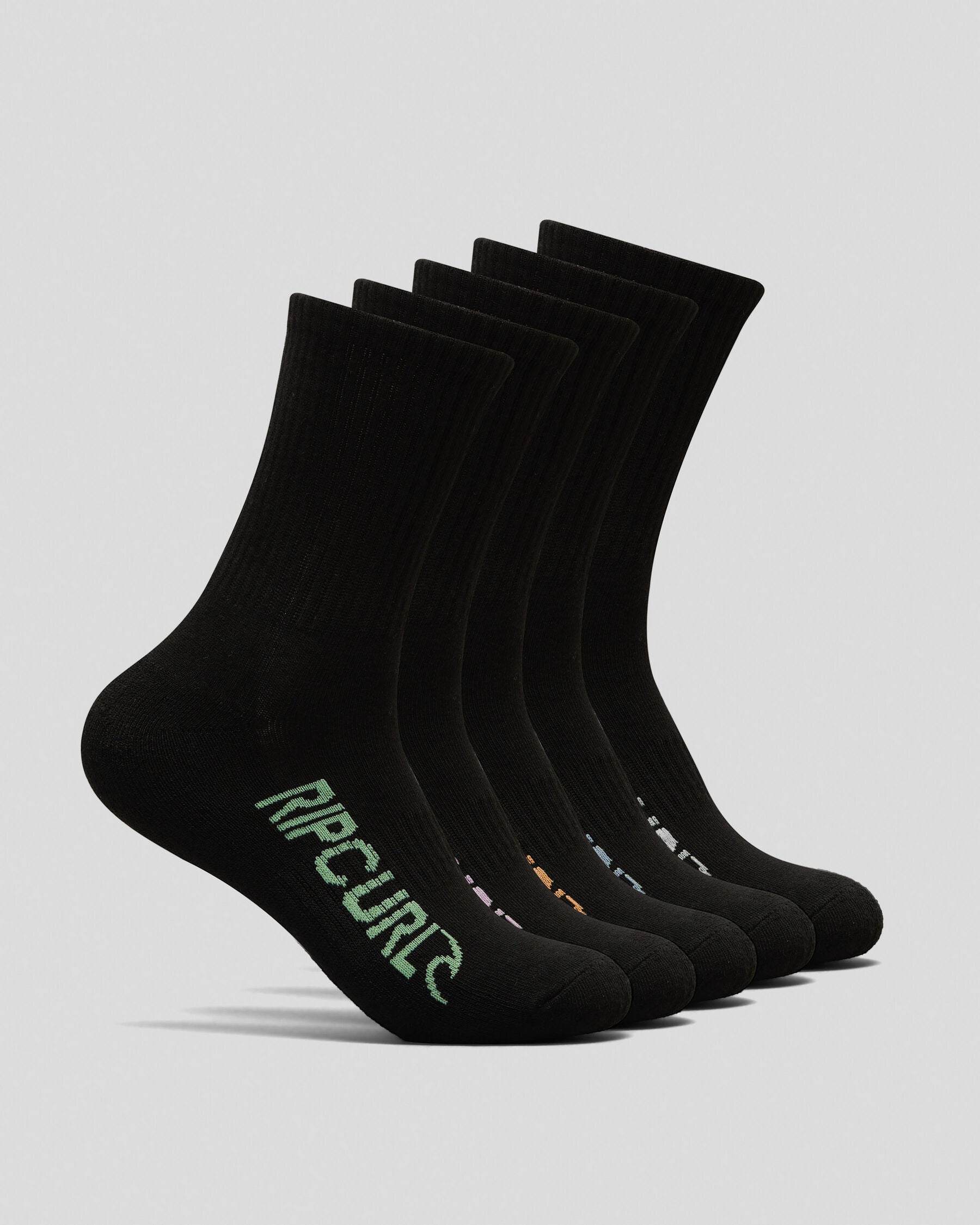 Rip Curl Boys' School Crew Socks 5 Pack